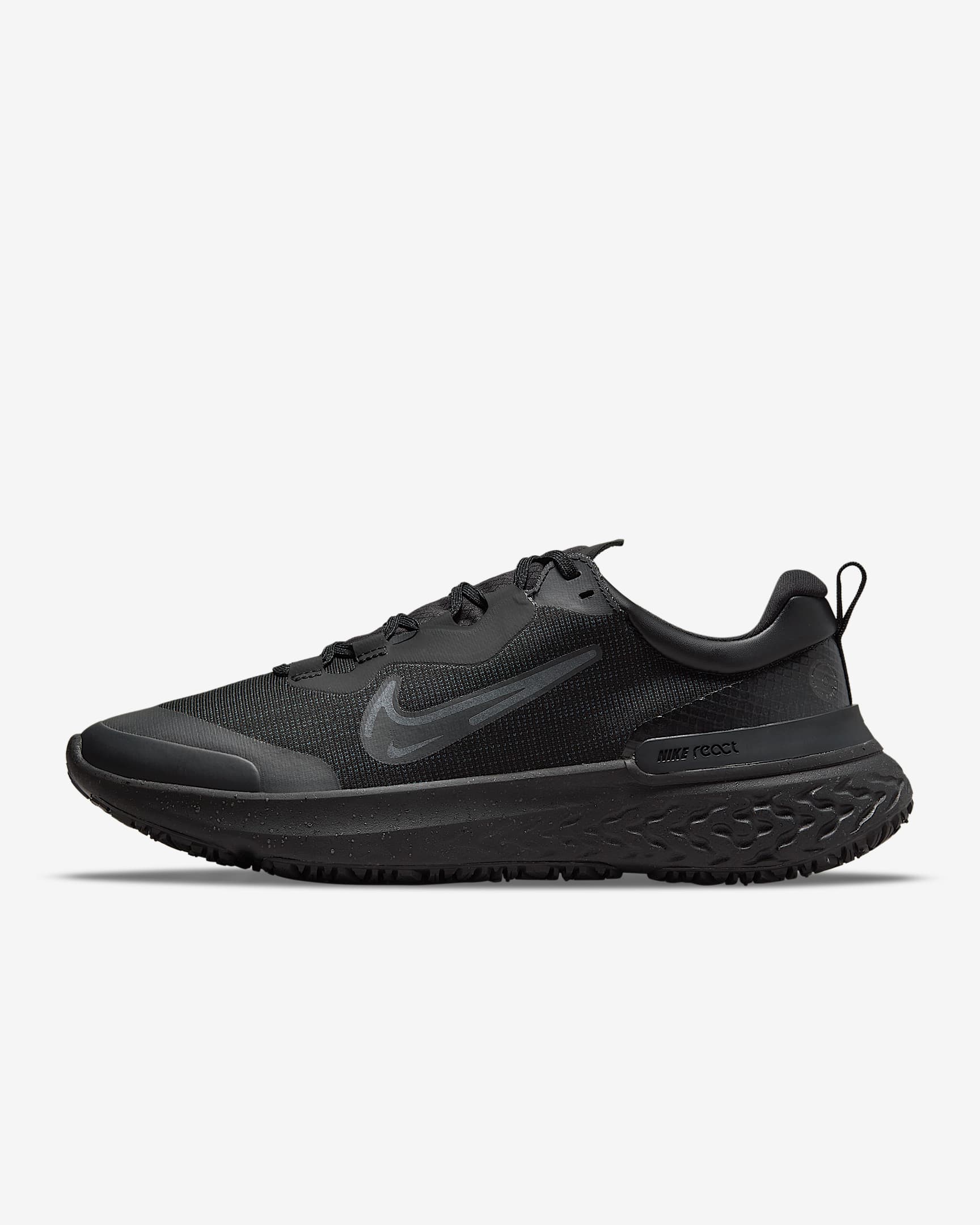 Nike React Miler 2 Shield 男子跑步鞋 - 黑/煤黑/铁灰/黑