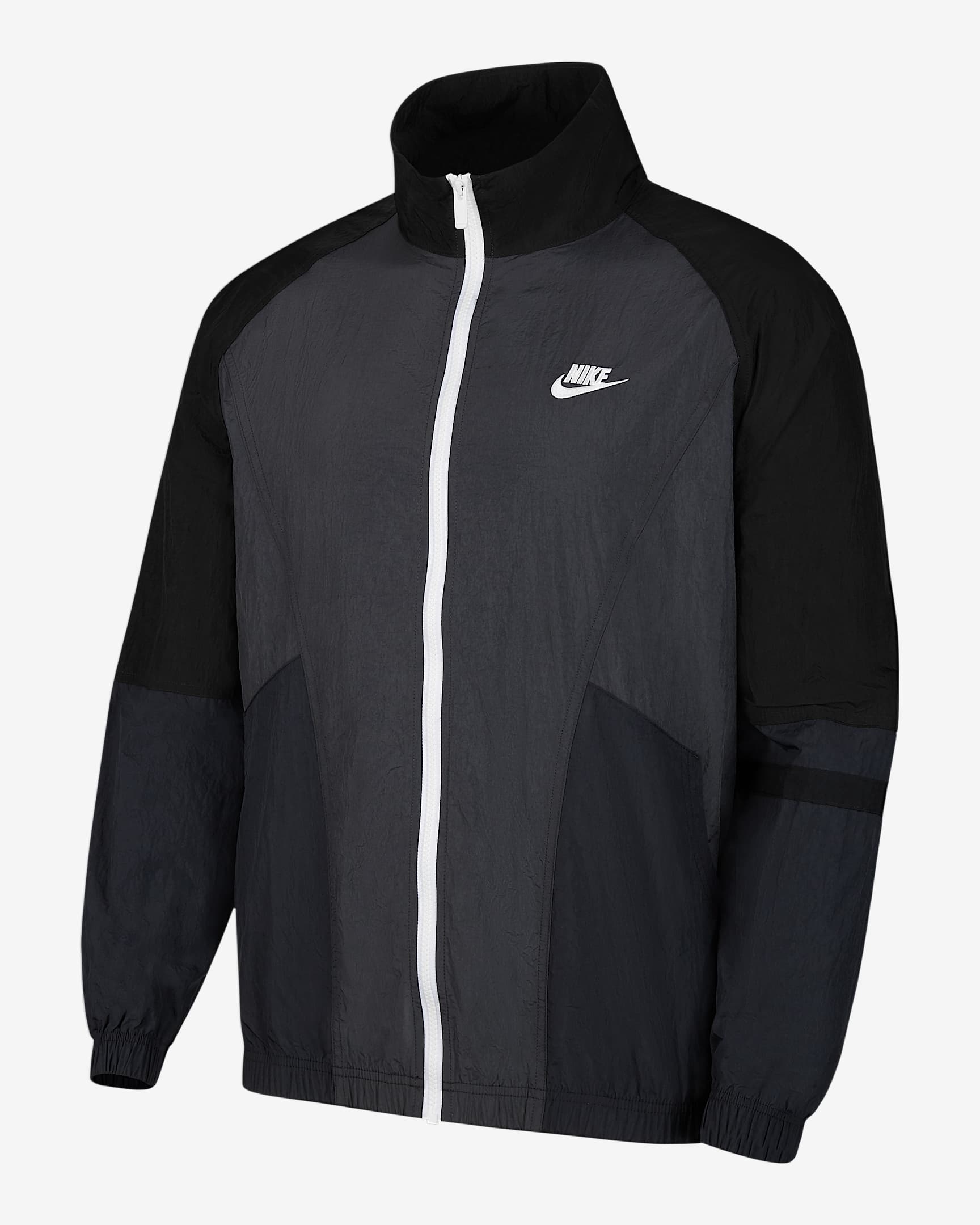 Nike Sportswear 男子无衬里夹克 - 煤黑/黑/灰黑/白色