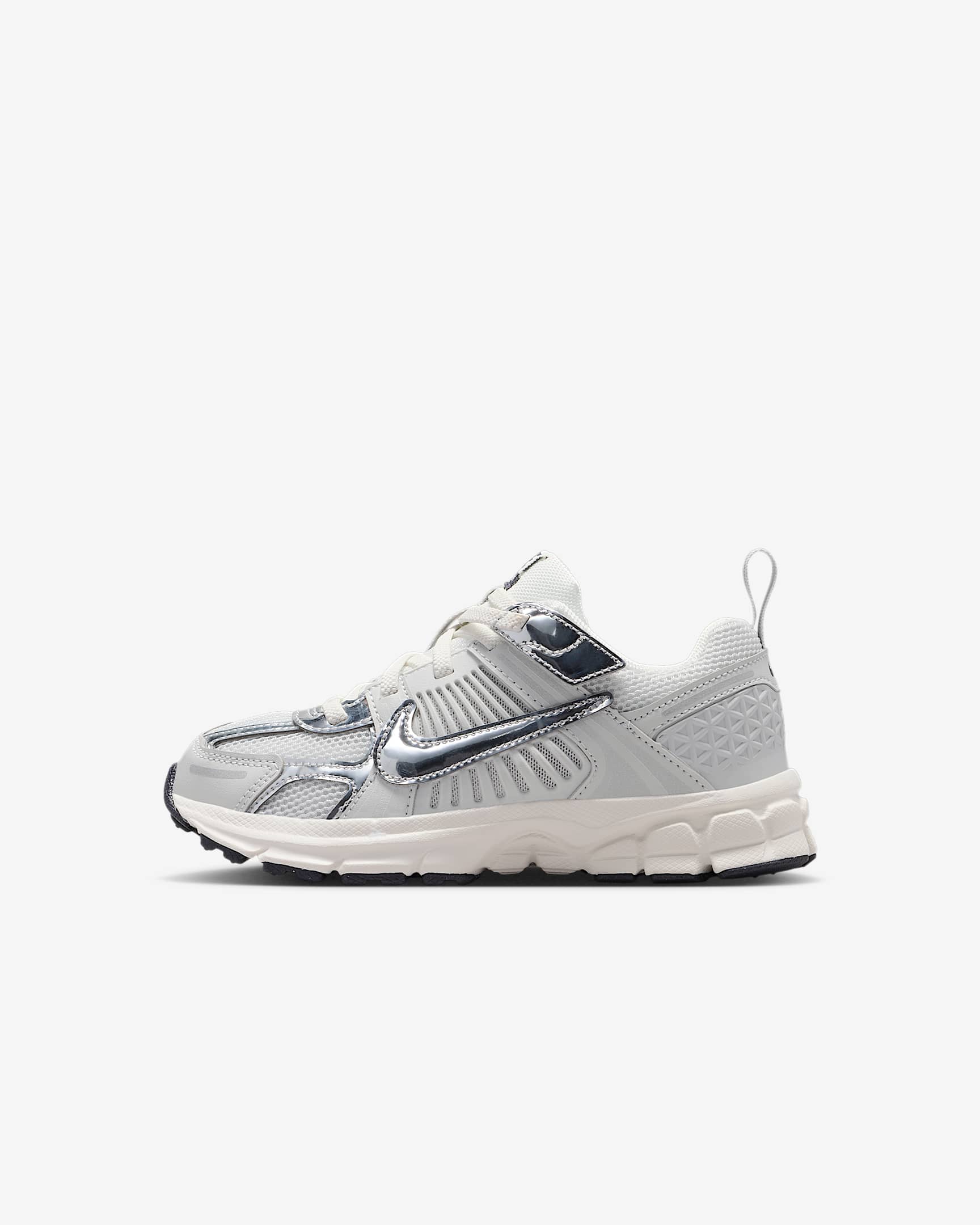 Nike Vomero 5 耐克小迈柔幼童运动鞋 - 尘光子色/铁架黑/帆白/金属铬色