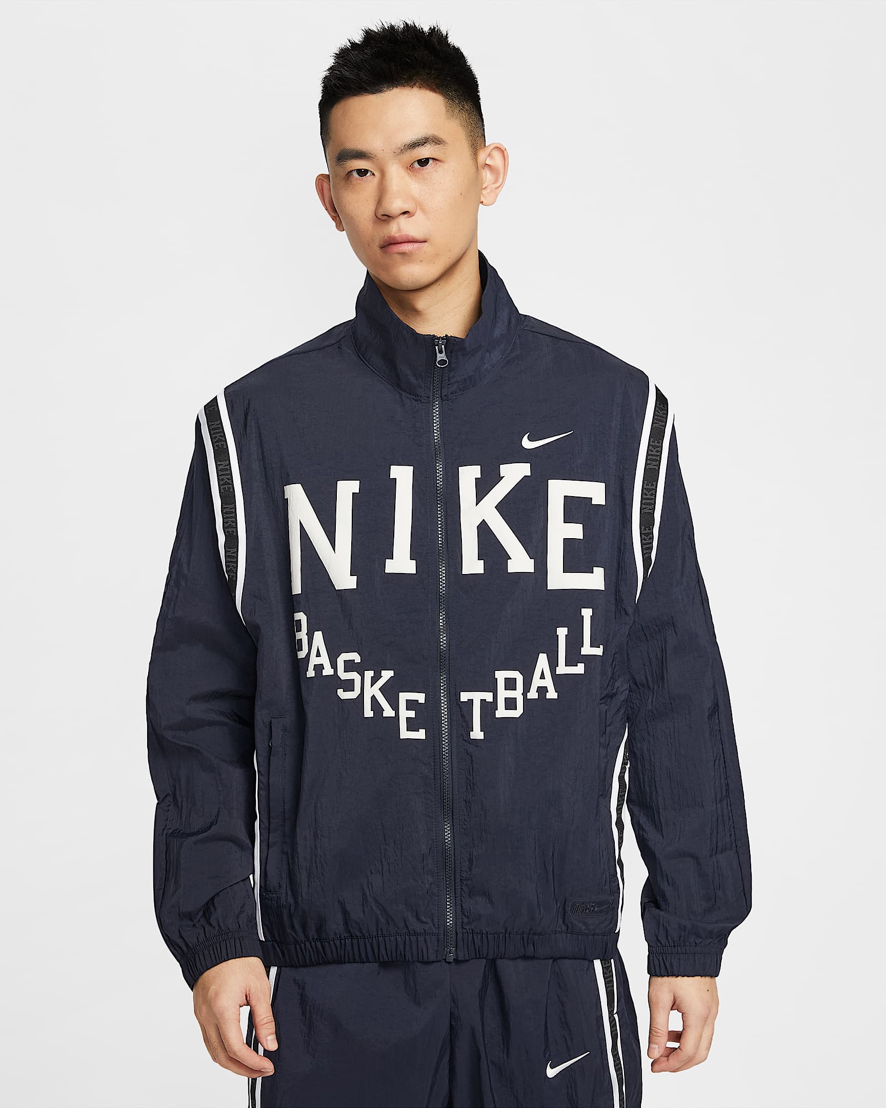 Nike DNA Crossover 男子拒水篮球夹克 - 暗蓝黑