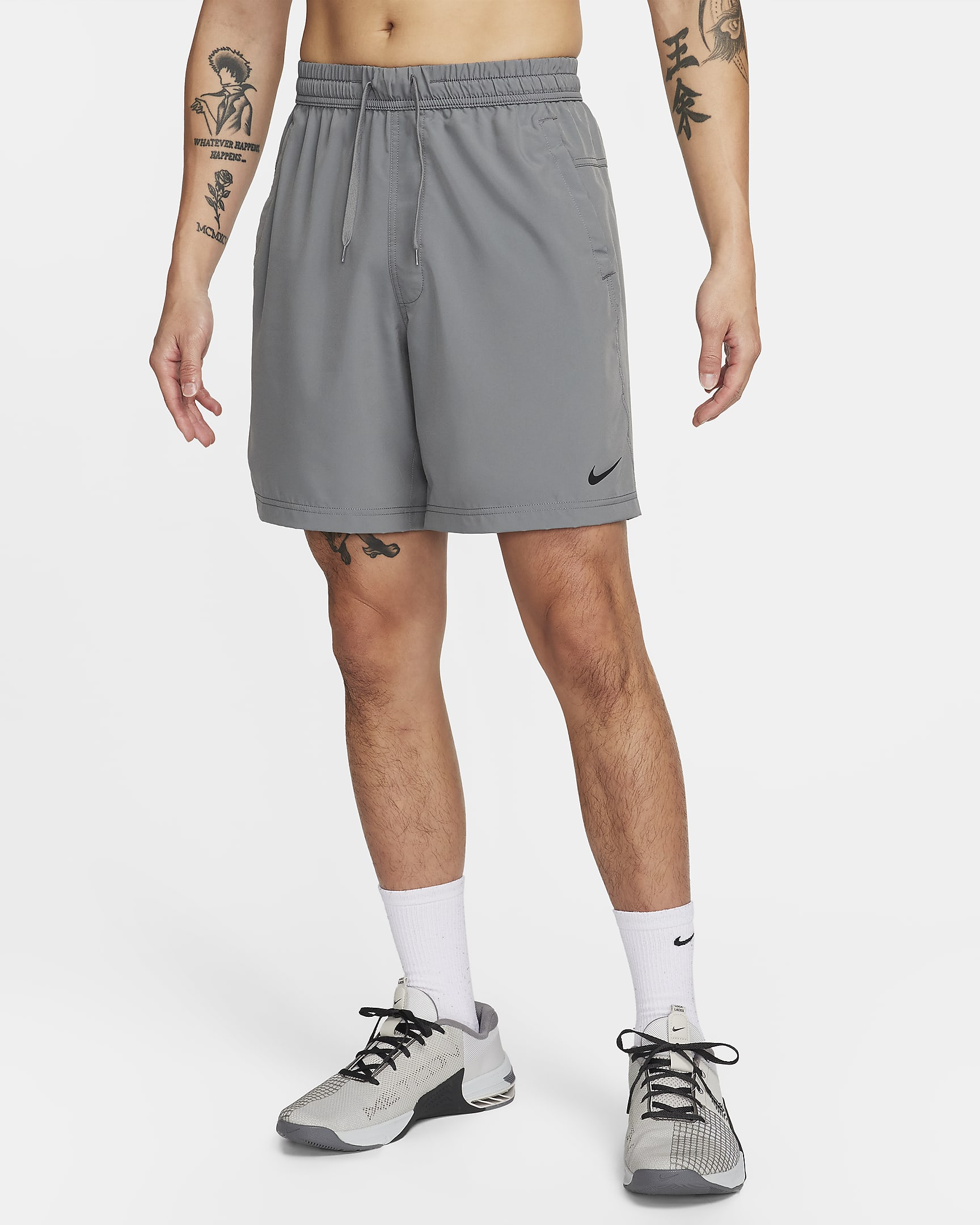 Nike Dri-FIT Form 男子速干百搭短裤(无衬裤) - 烟灰/黑