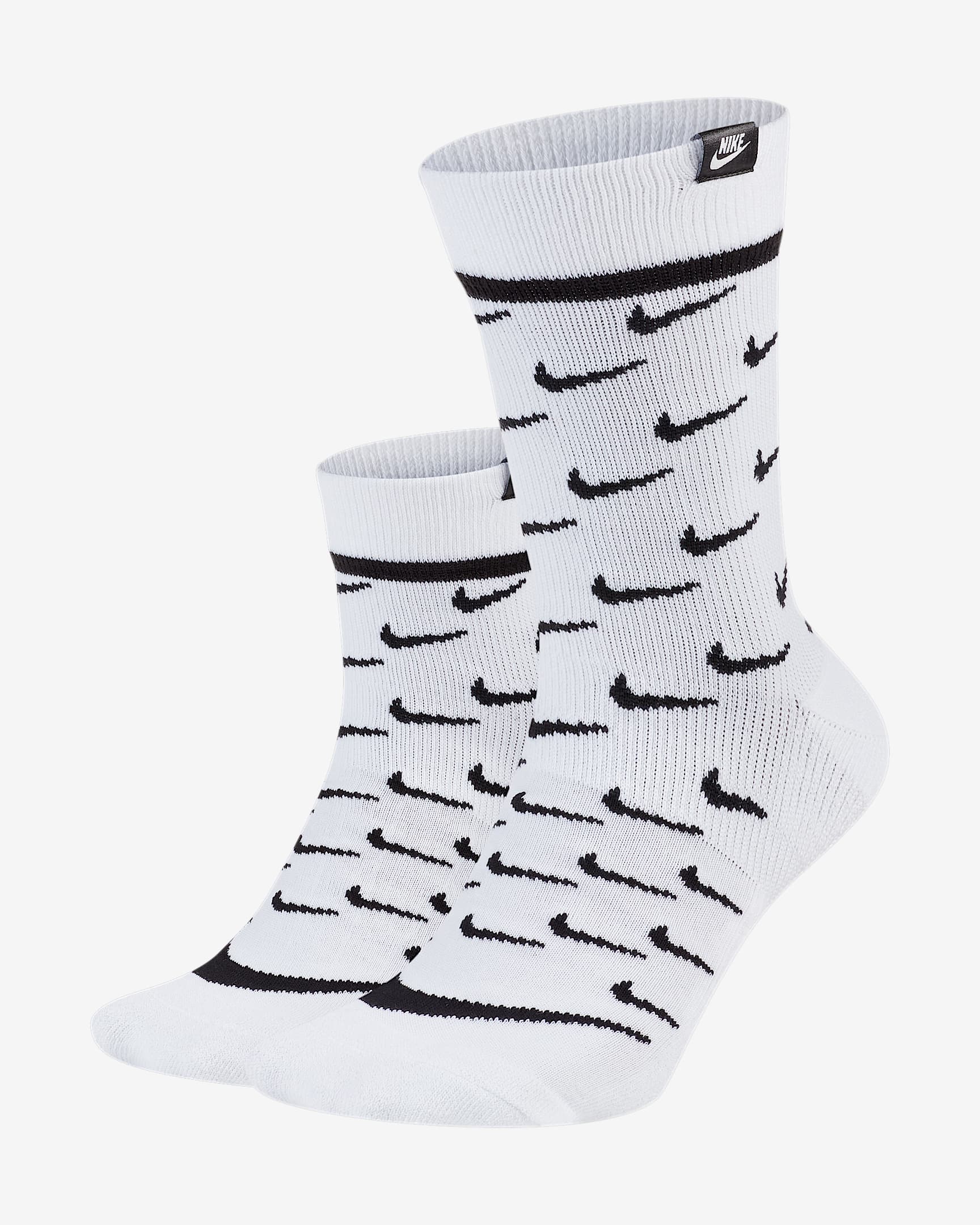 Nike Sportswear SNKR Sox 运动袜(2 双) - 白色/黑