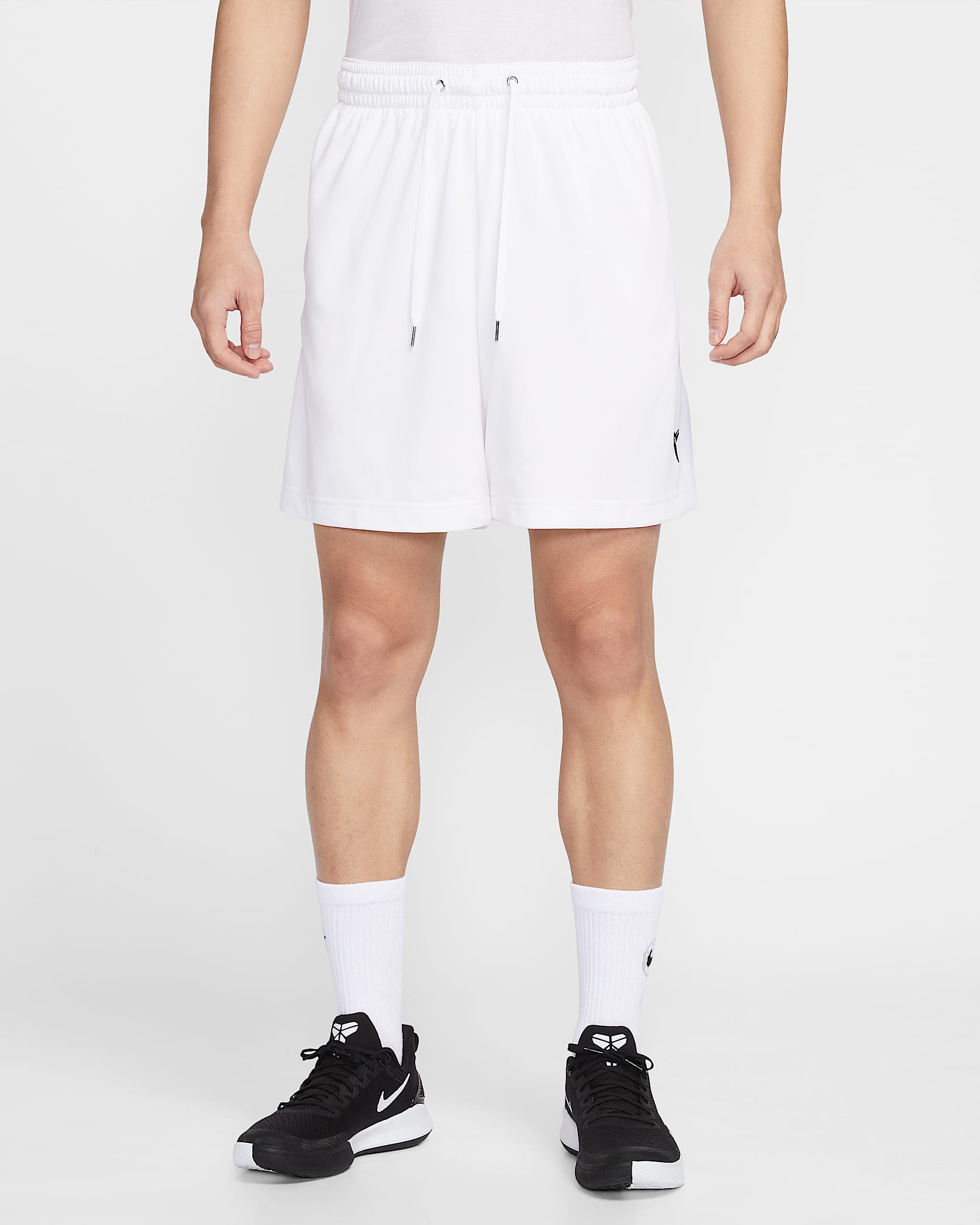 Kobe Dri-FIT 科比男子速干篮球短裤 - 白色/白色/黑