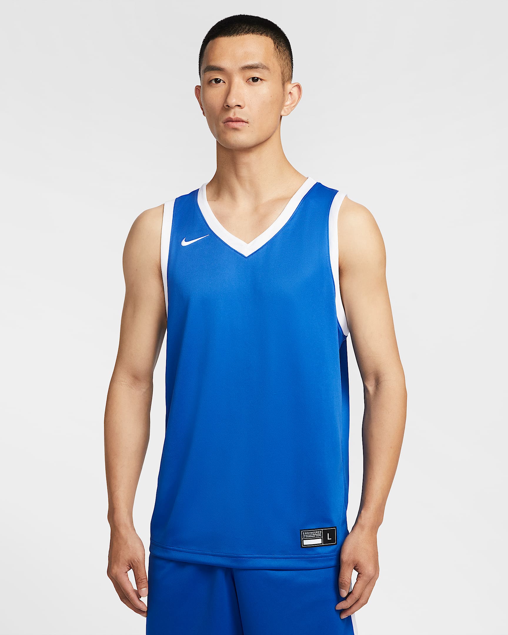 Nike Dri-FIT Stock Crossover 男子速干球衣 - 宝蓝
