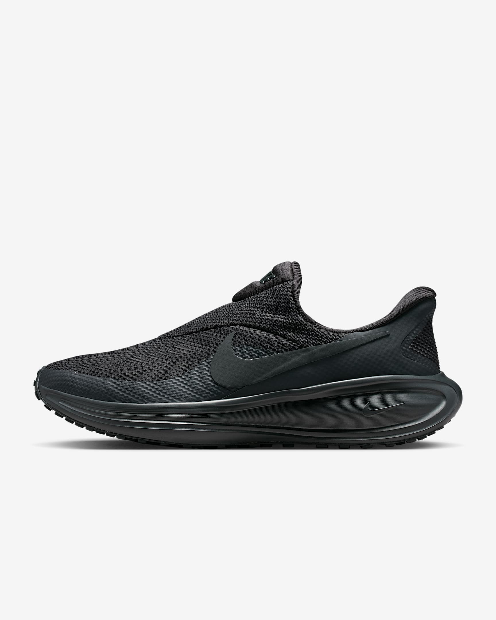Nike Revolution 8 EasyOn 男子公路跑步鞋 - 煤黑/黑/煤黑