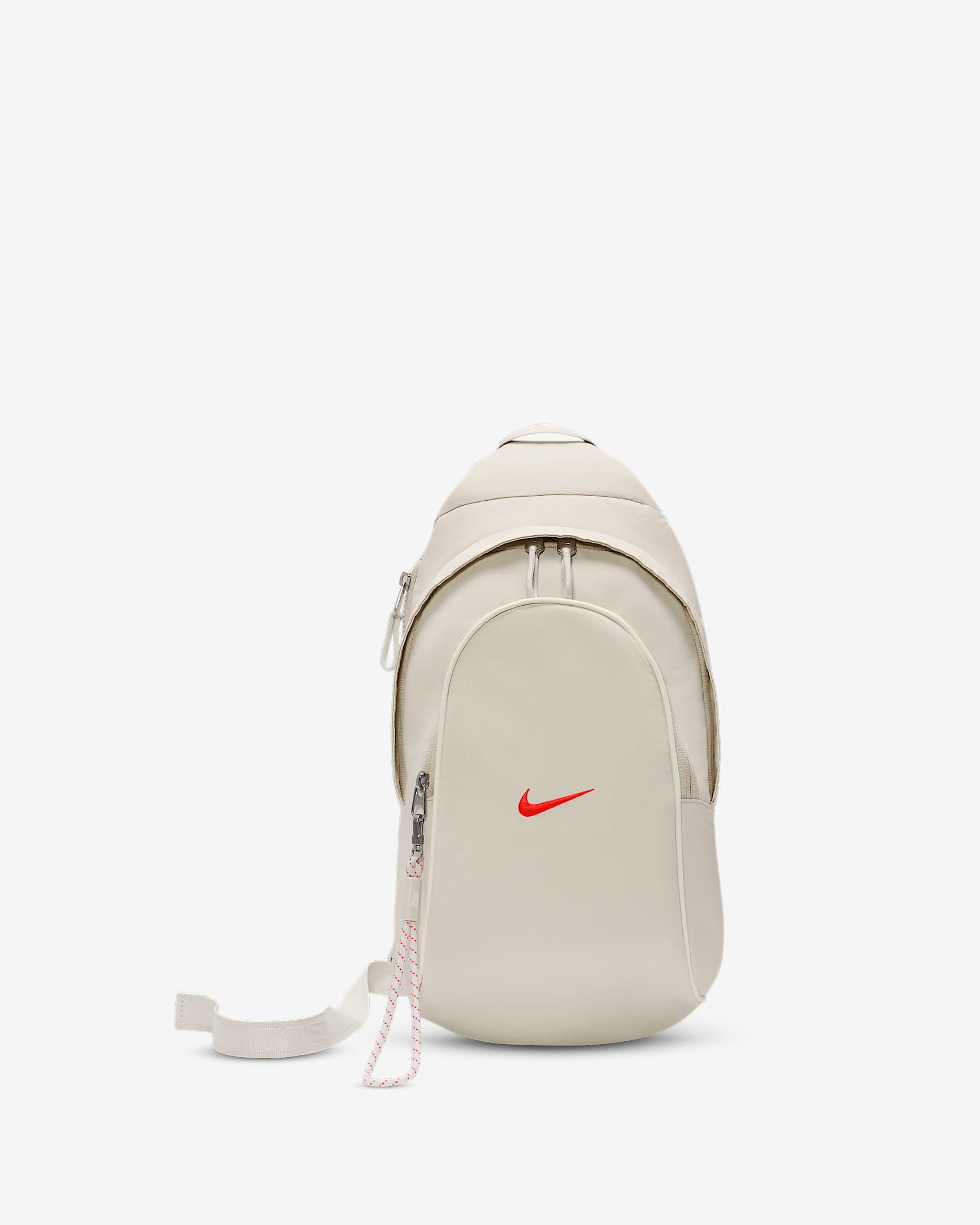 Nike Sportswear Essentials 胸包 - 浅骨色/帆白/亮深红