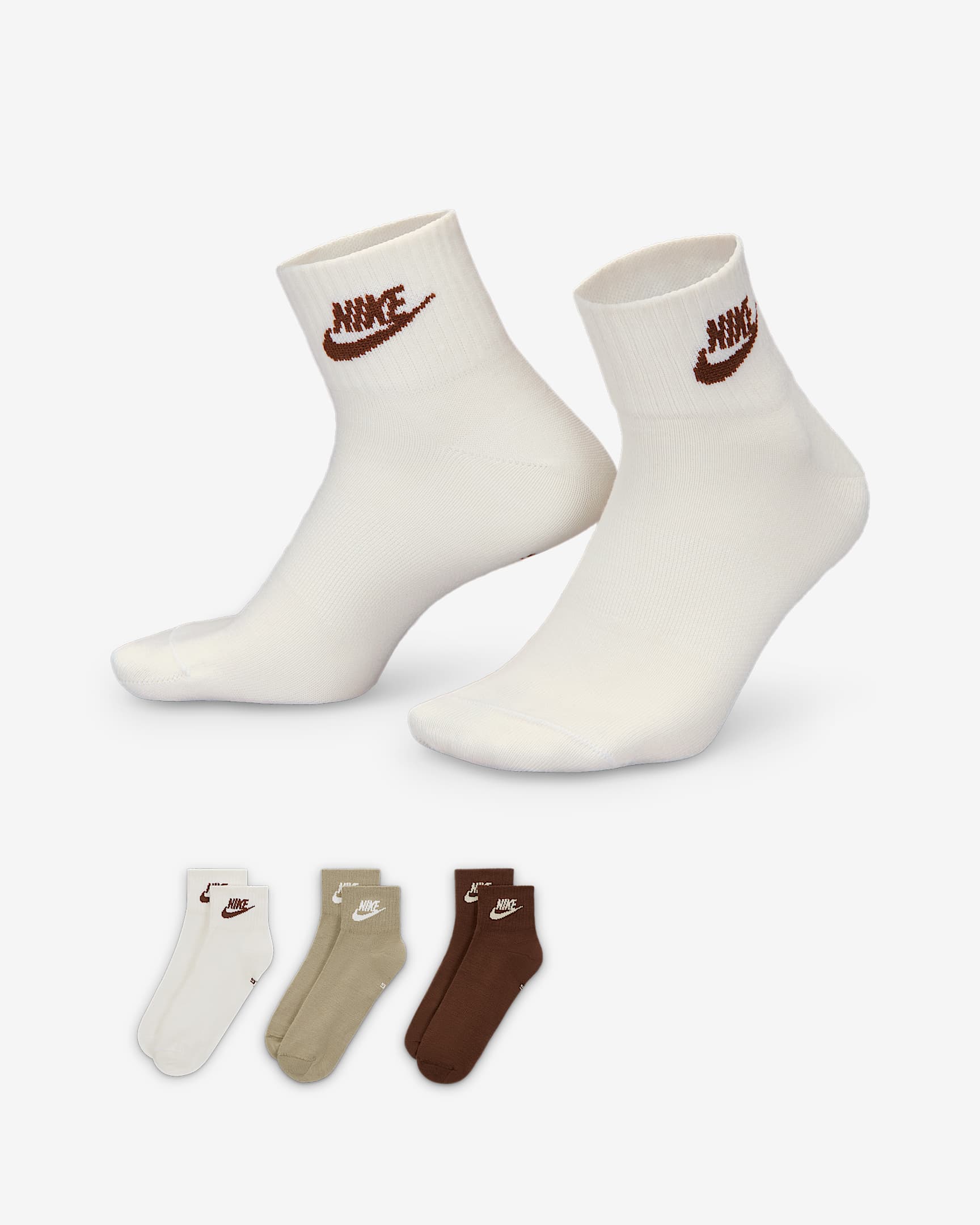 Nike Everyday Essential 运动短袜(3 双) - 多色