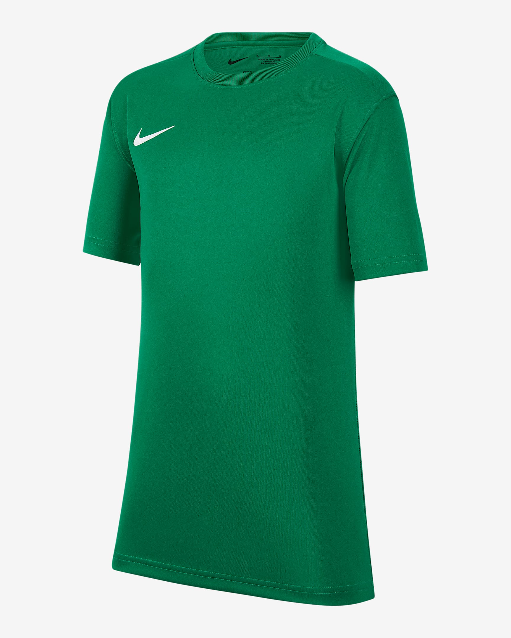 Nike Dri-FIT Park VII 大童速干短袖上衣 - 松绿/白色