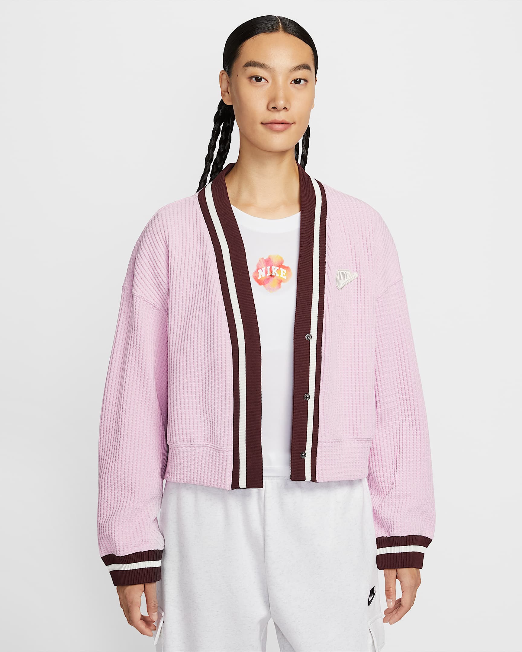 Nike Sportswear 女子开衫 - 浅北极粉