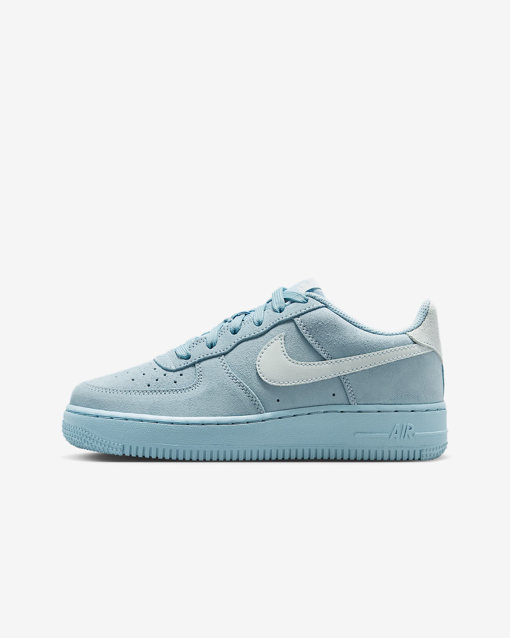 Nike Air Force 1 LV8 大童空军一号运动鞋 - 浅军械蓝/白金色