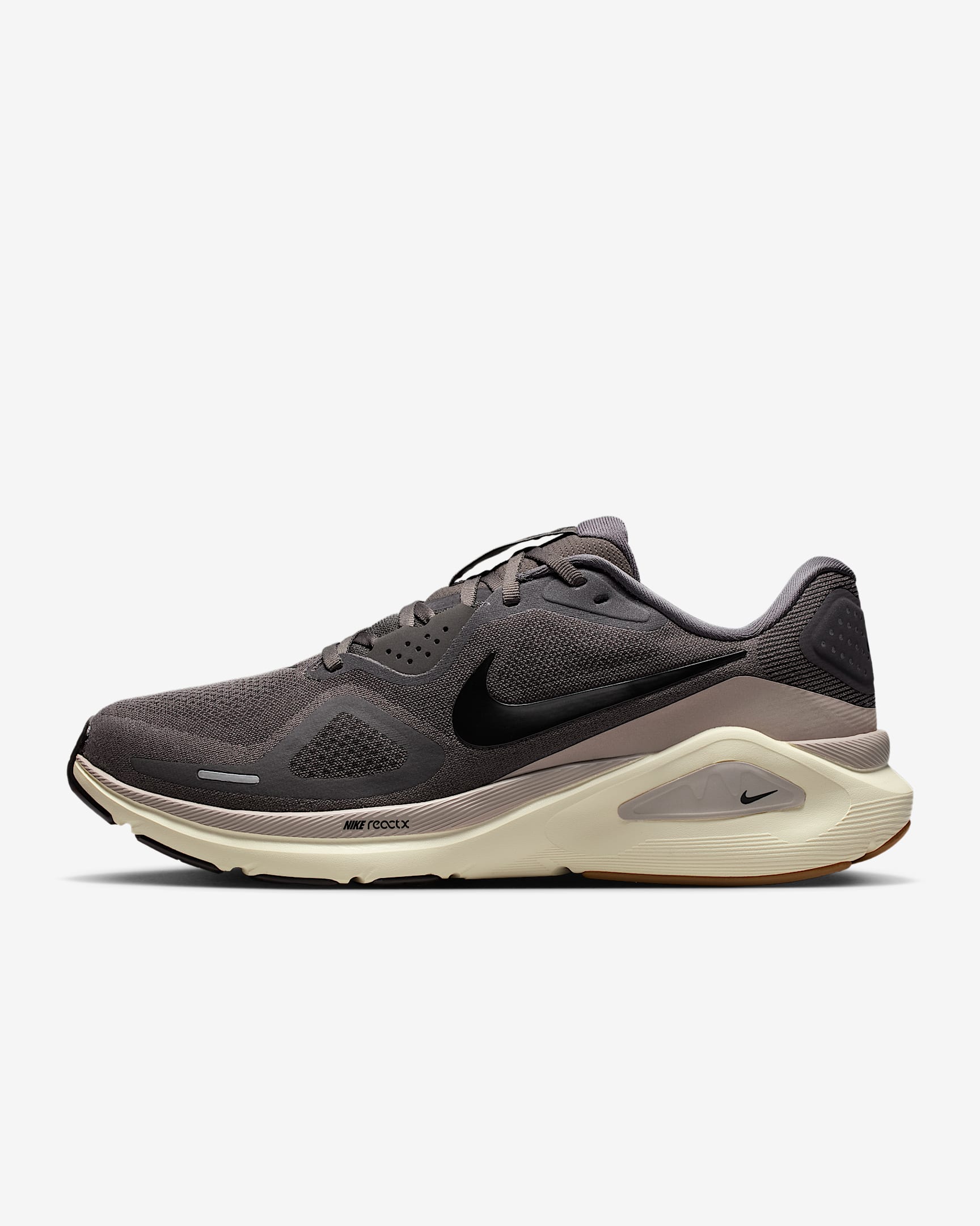 Nike Structure 26 耐克稳程男子公路跑步鞋 - 中灰/大学灰/椰奶色/黑
