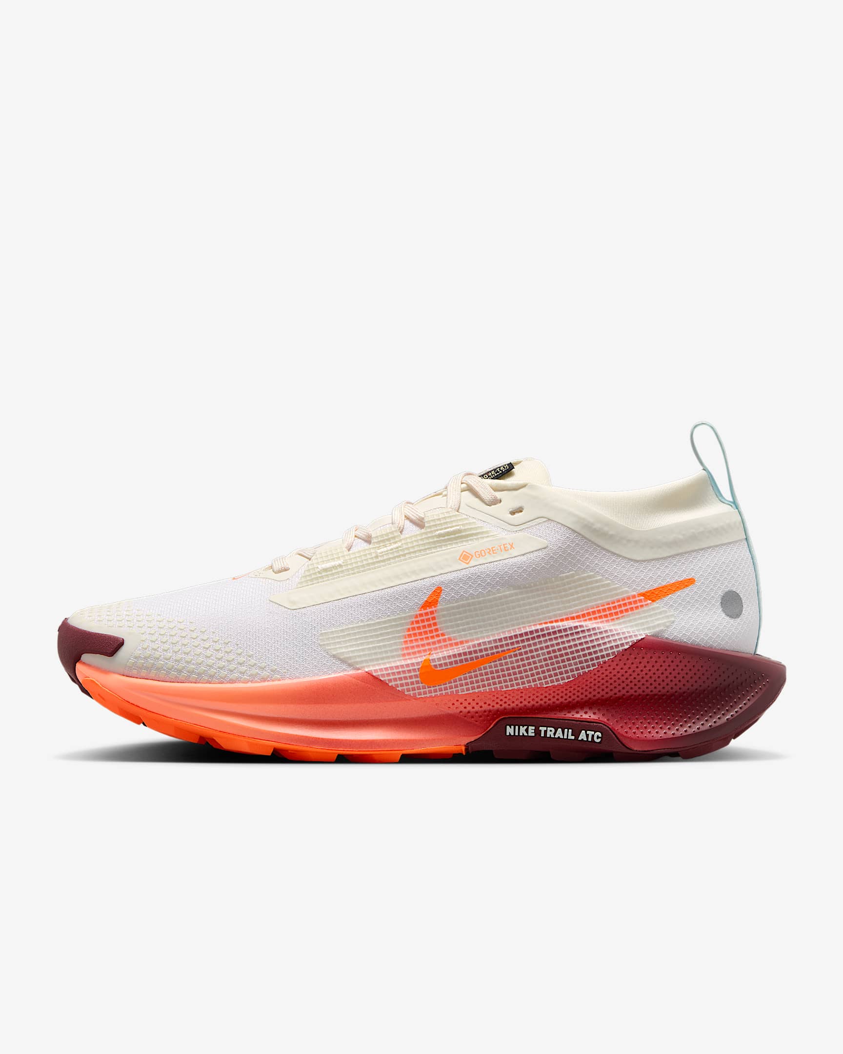 Nike Pegasus Trail 5 GORE-TEX 耐克飞马女子防水越野跑步鞋 - 帆白/冰川蓝/暗队红/橙红
