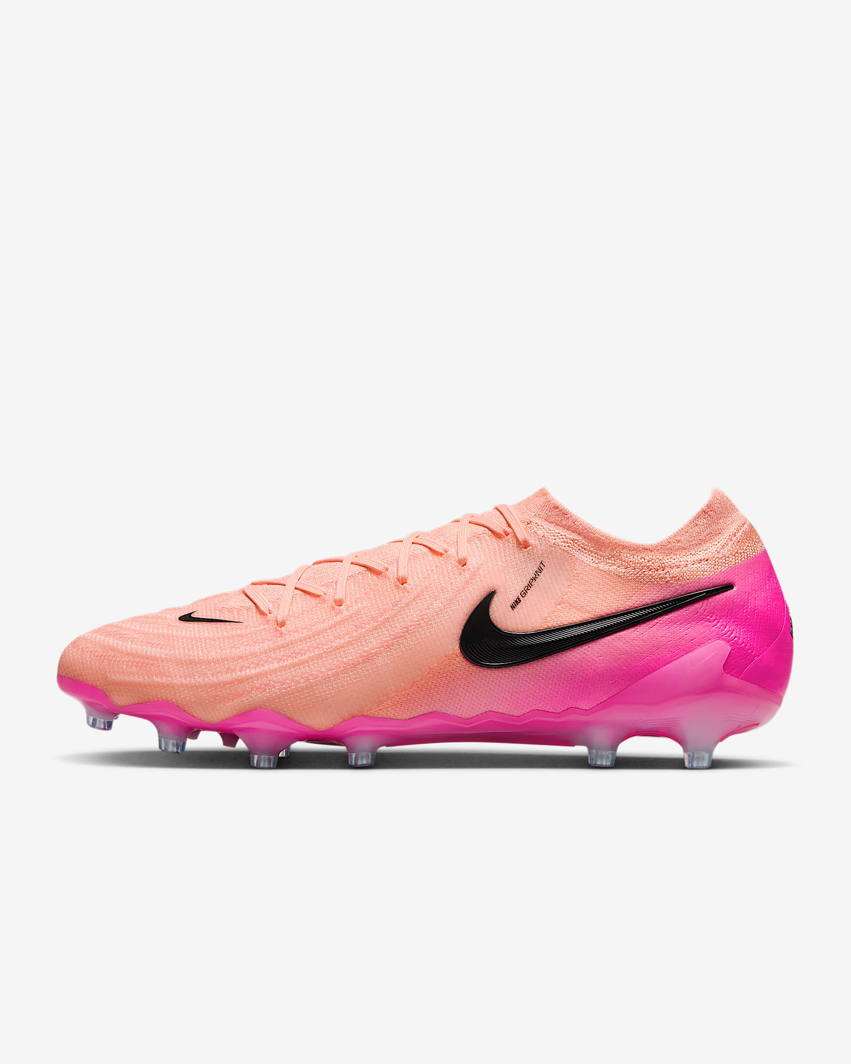 Nike Phantom GX 2 Elite 耐克暗煞系列人造草地低帮足球鞋 - 浅深红/爆炸粉/黑