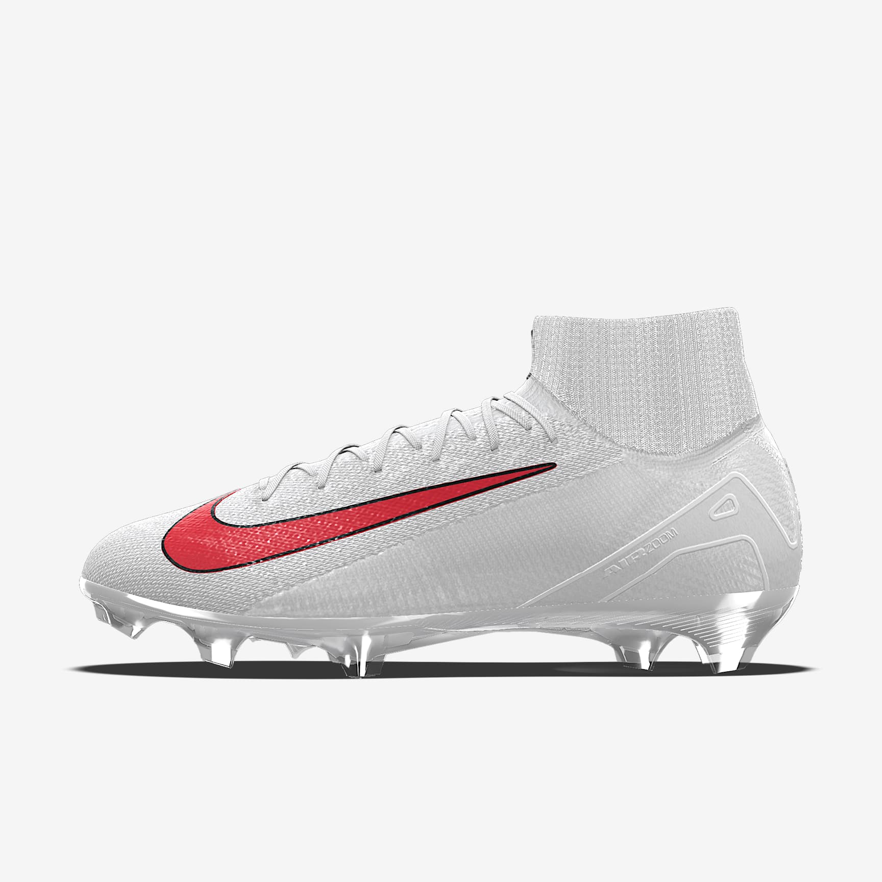 Nike Mercurial Superfly 10 Elite By You 耐克刺客系列专属定制天然硬质草地高帮足球鞋 - 黑/铁灰/黑