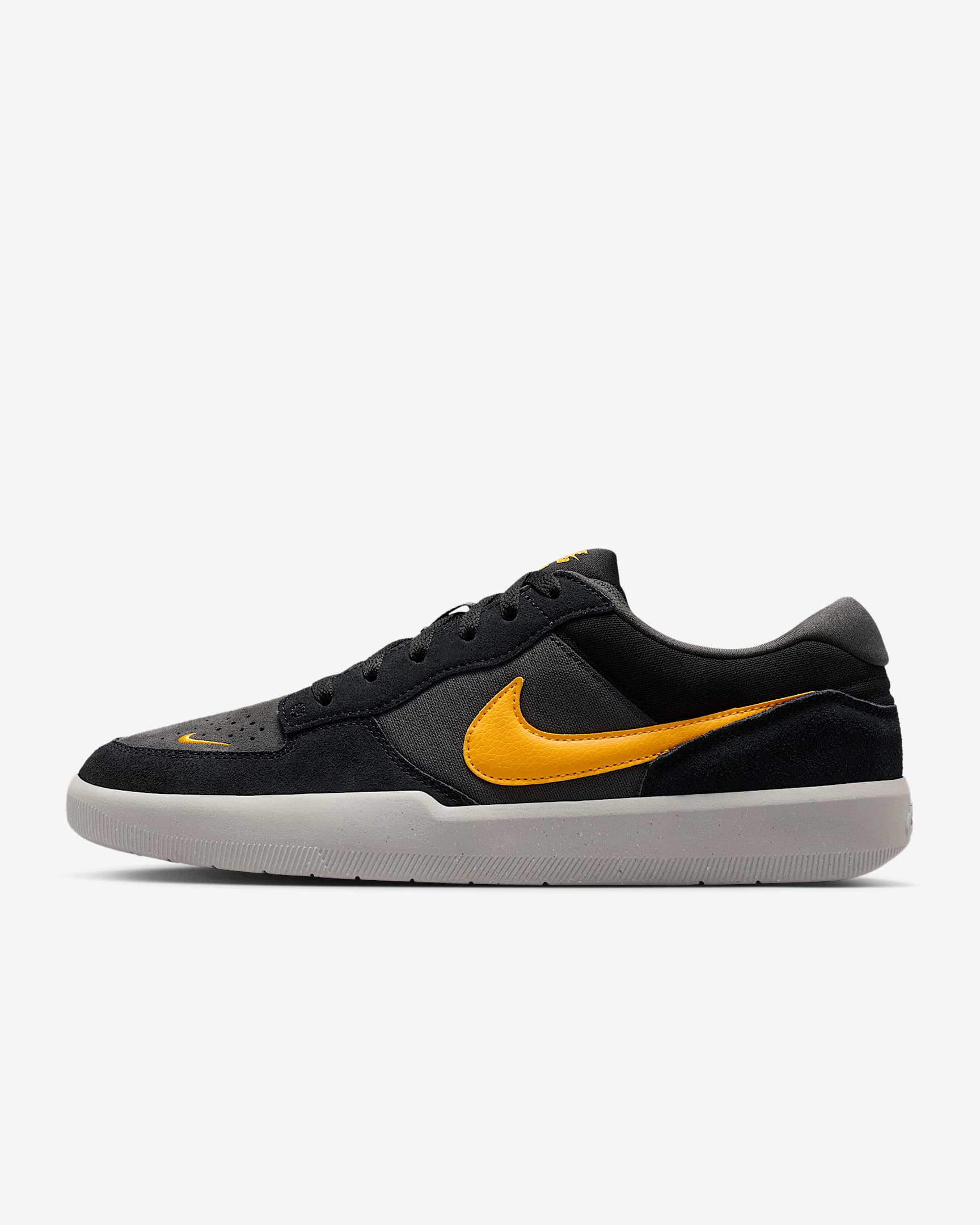 Nike SB Force 58 男/女滑板鞋 - 黑/煤黑/狼灰/大学金