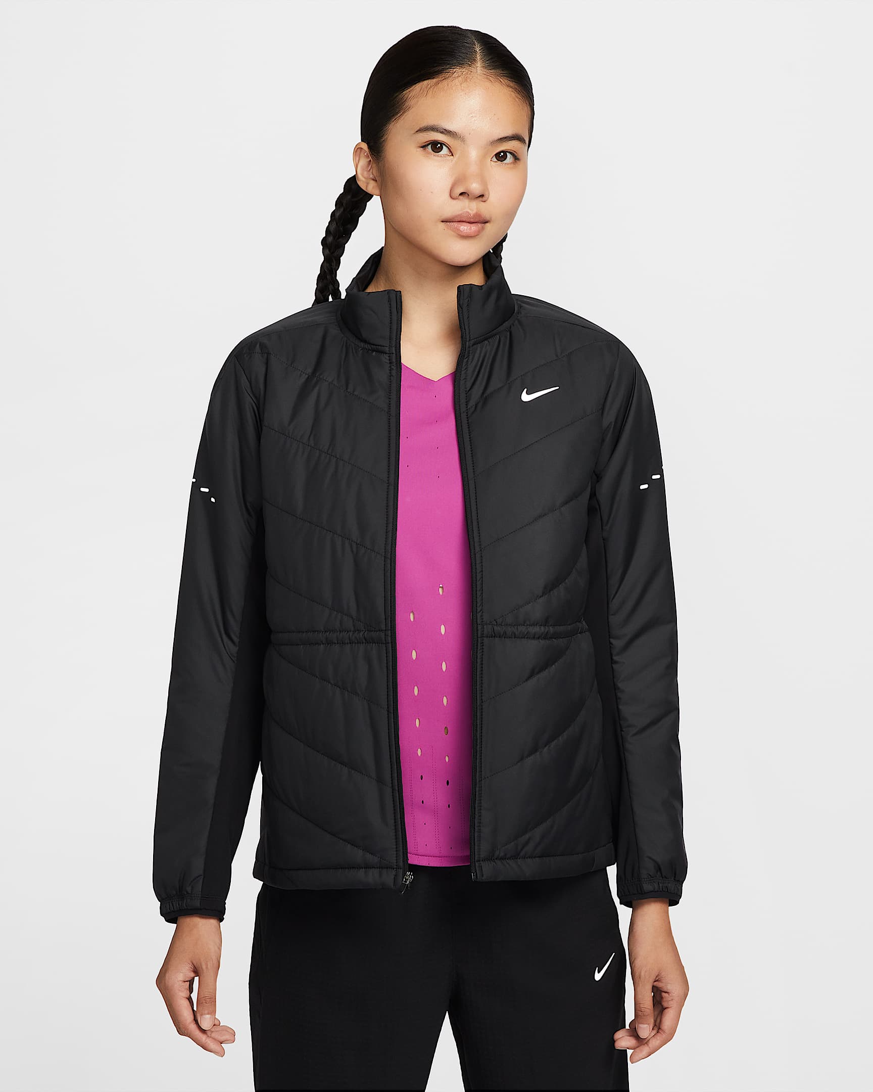 Nike Swift Therma-FIT 女子跑步夹克 - 黑