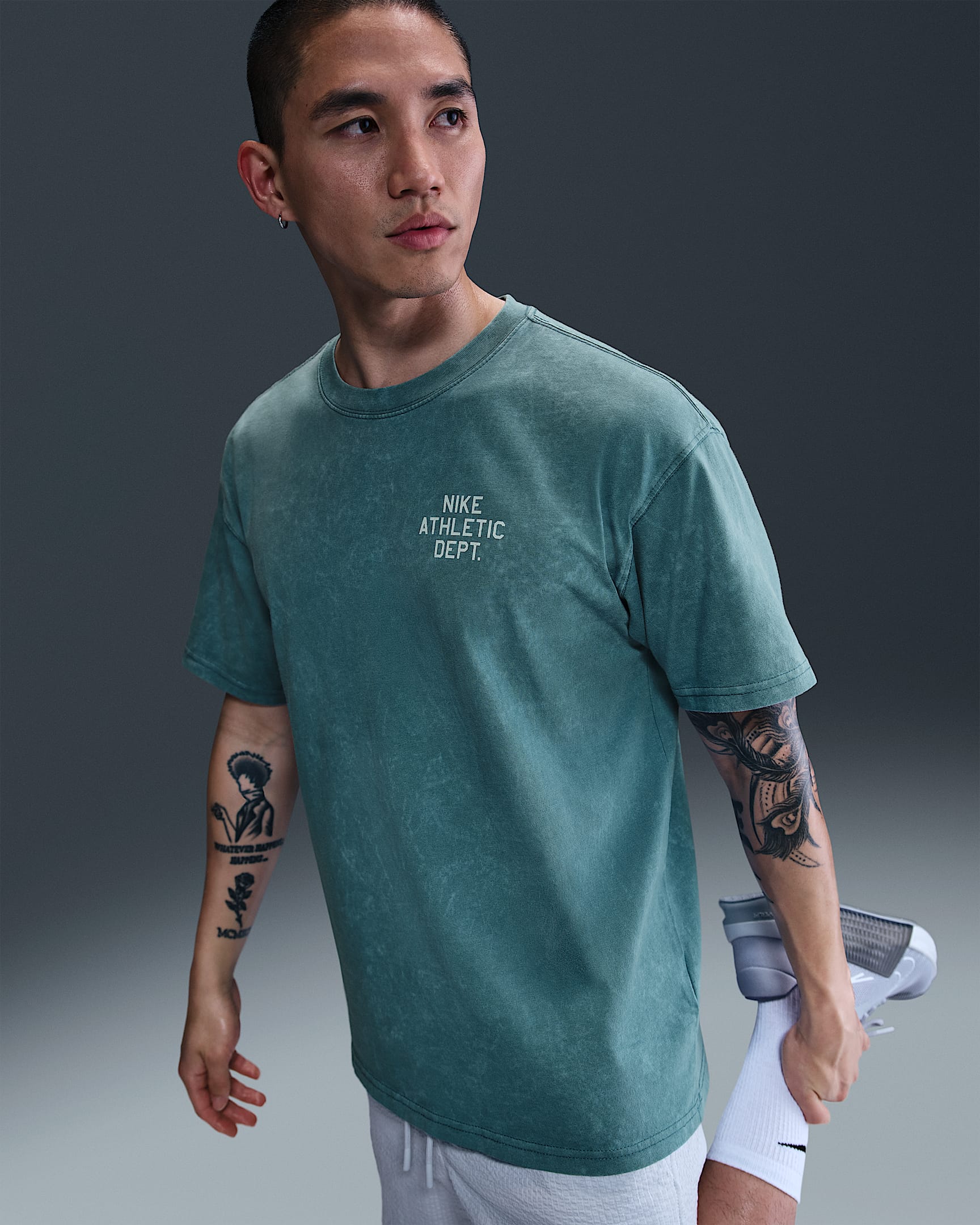 Nike 男子训练T恤 - 烟灰蓝