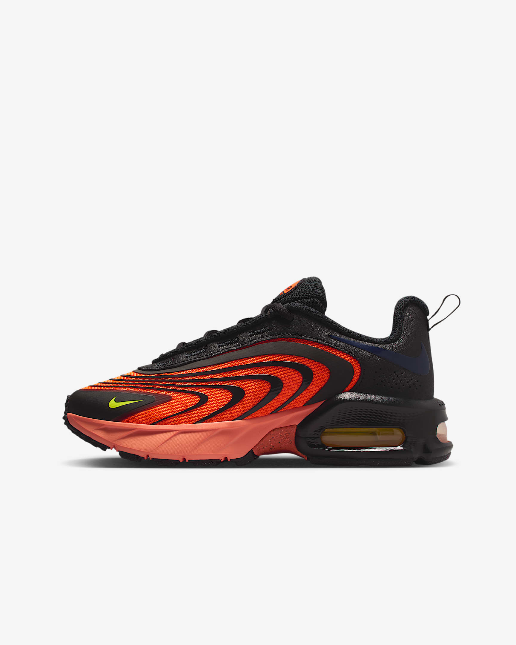 Nike Air Max Fire 大童运动鞋 - 橙红/黑/黑蓝/亮眼柠檬黄