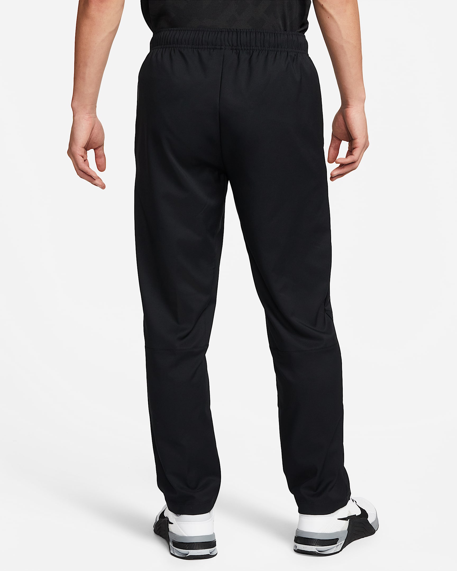 Nike Dri-FIT 男子梭织训练长裤 - 黑/黑