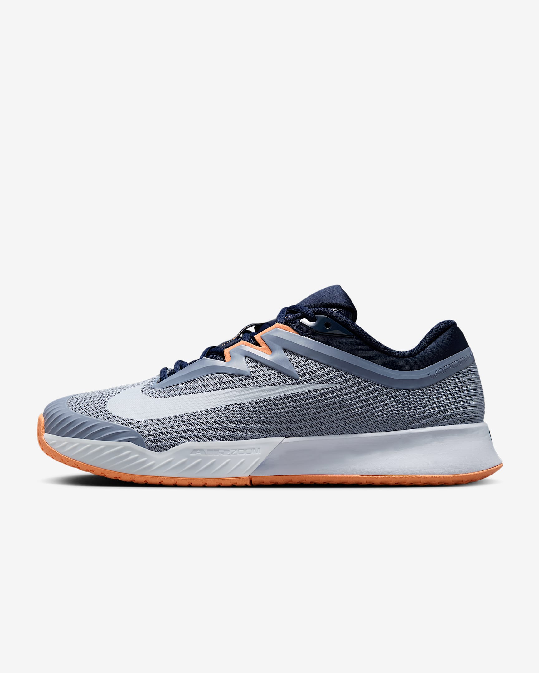 Nike Vapor Pro 3 男子硬地球场网球鞋 - 灰石板蓝/黑曜石色/浅军械蓝/足球灰