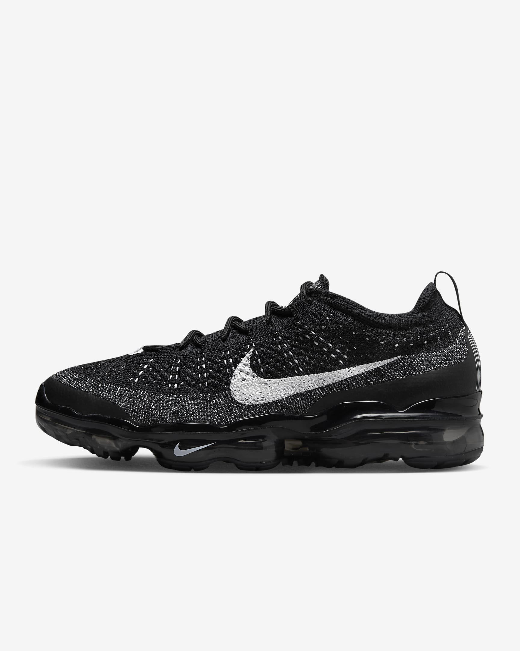 Nike Air VaporMax 2023 Flyknit 男子透气运动鞋 - 黑/白色/黑/白色