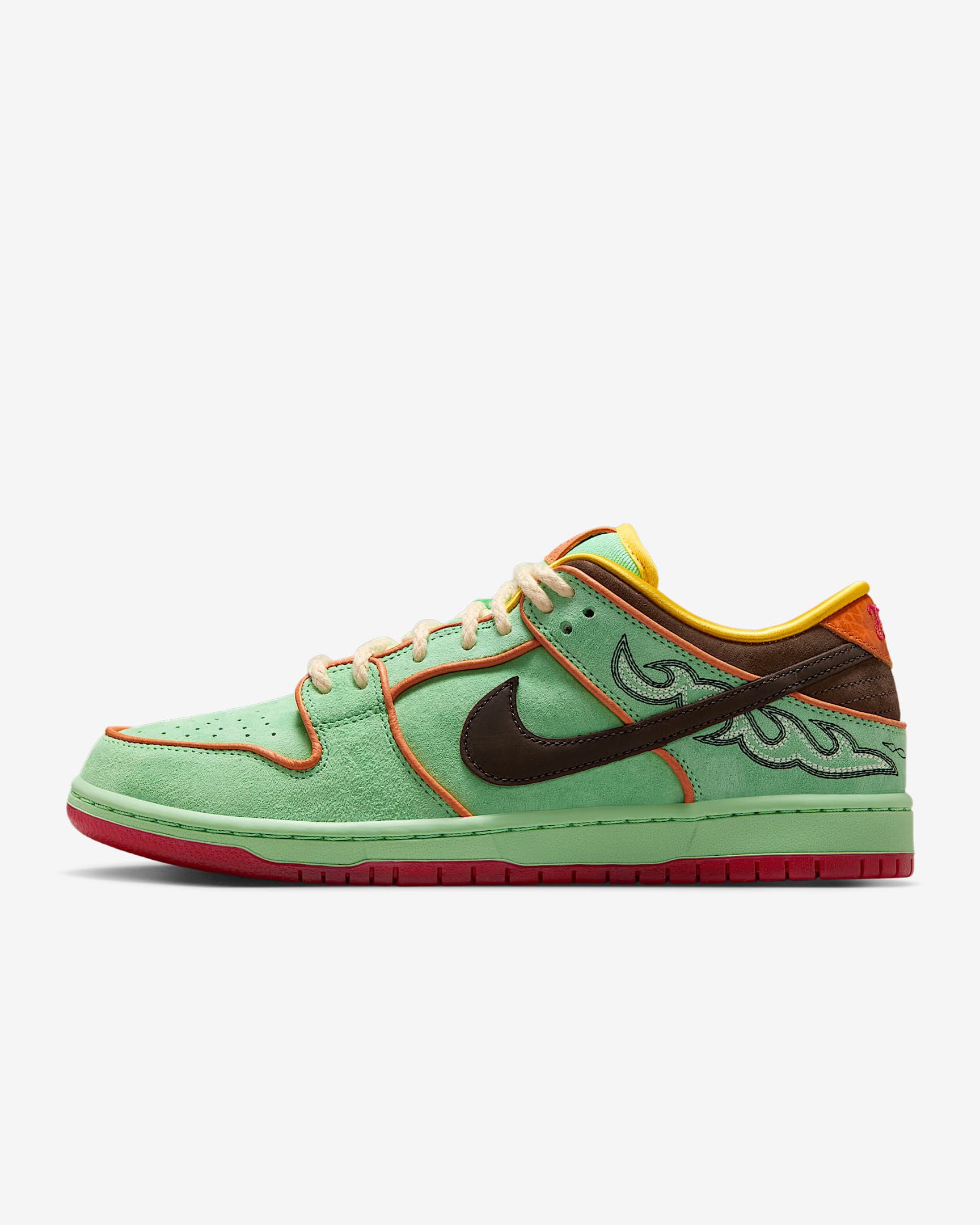 Nike SB Dunk Low Pro 男/女滑板鞋 - 碧玺绿/君王/巴洛克棕