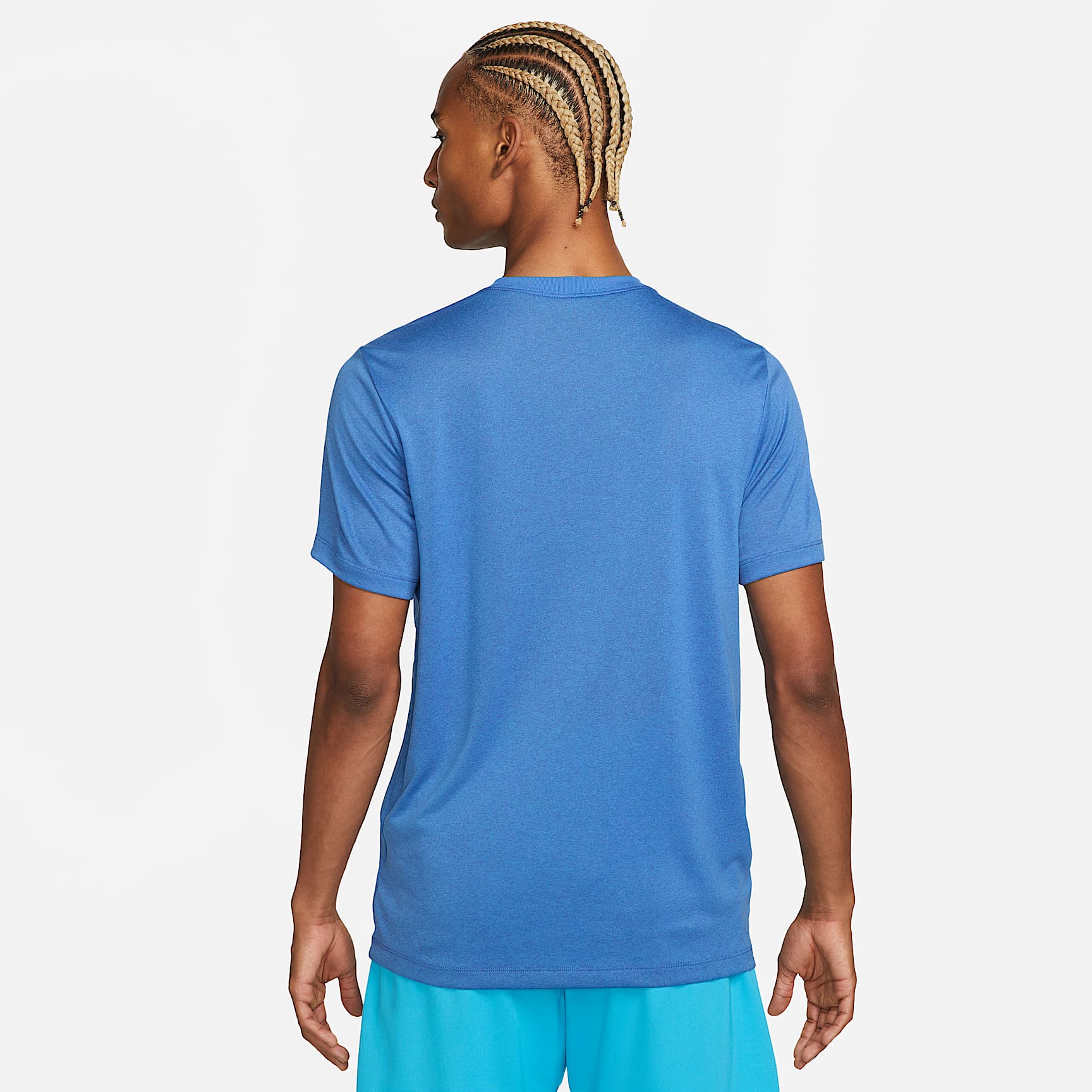 Nike Dri-FIT 男子速干训练T恤 - 游戏宝蓝/太平洋蓝/调色