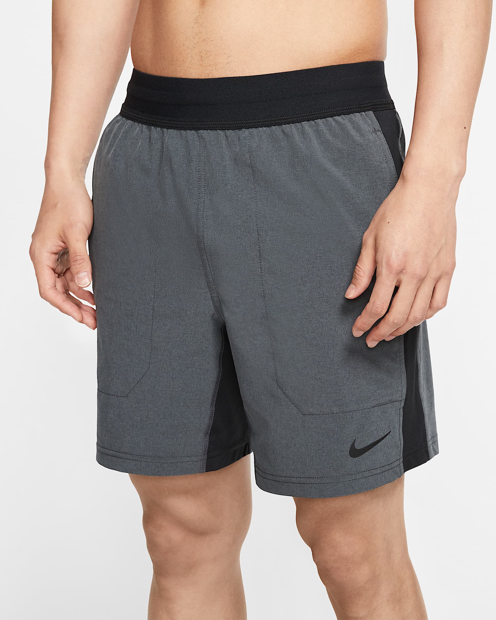 Nike Flex 男子瑜伽短裤 - 黑/铁灰/黑/黑