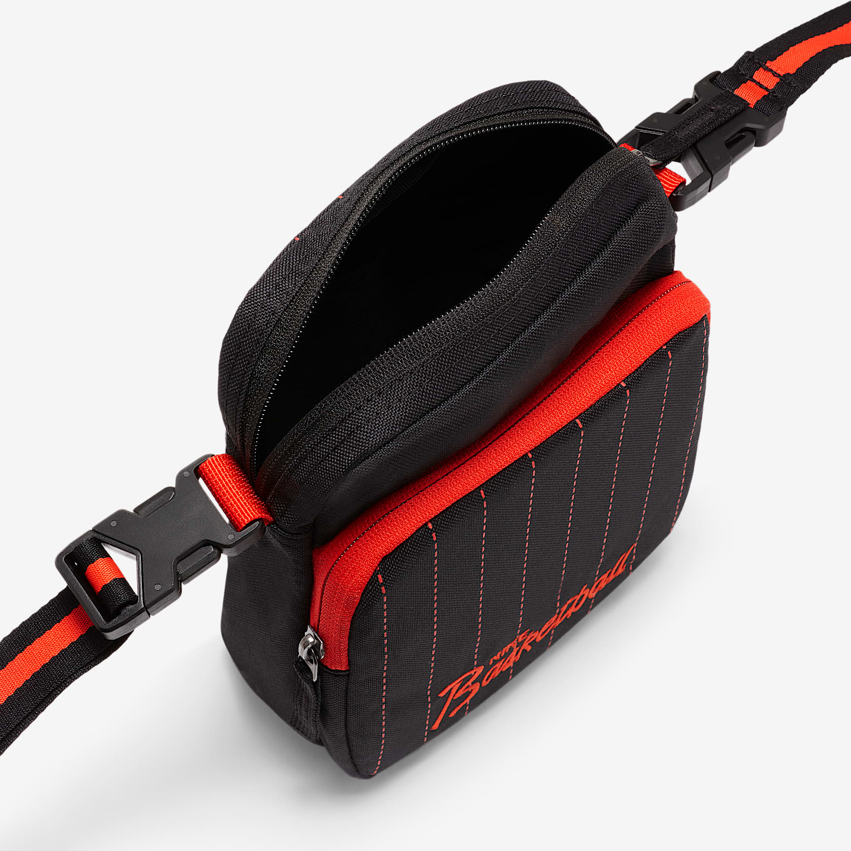 Nike Heritage Crossbody 单肩包 - 黑/椒红/椒红