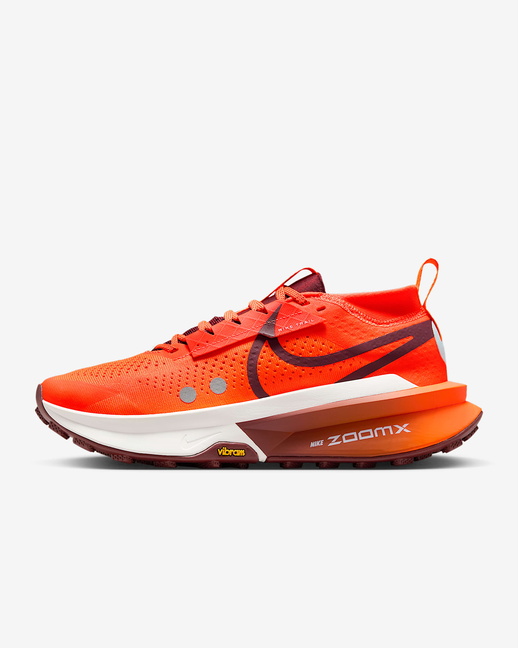 Nike Zegama 2 女子户外越野跑步鞋 - 橙红/冰川蓝/帆白/暗队红