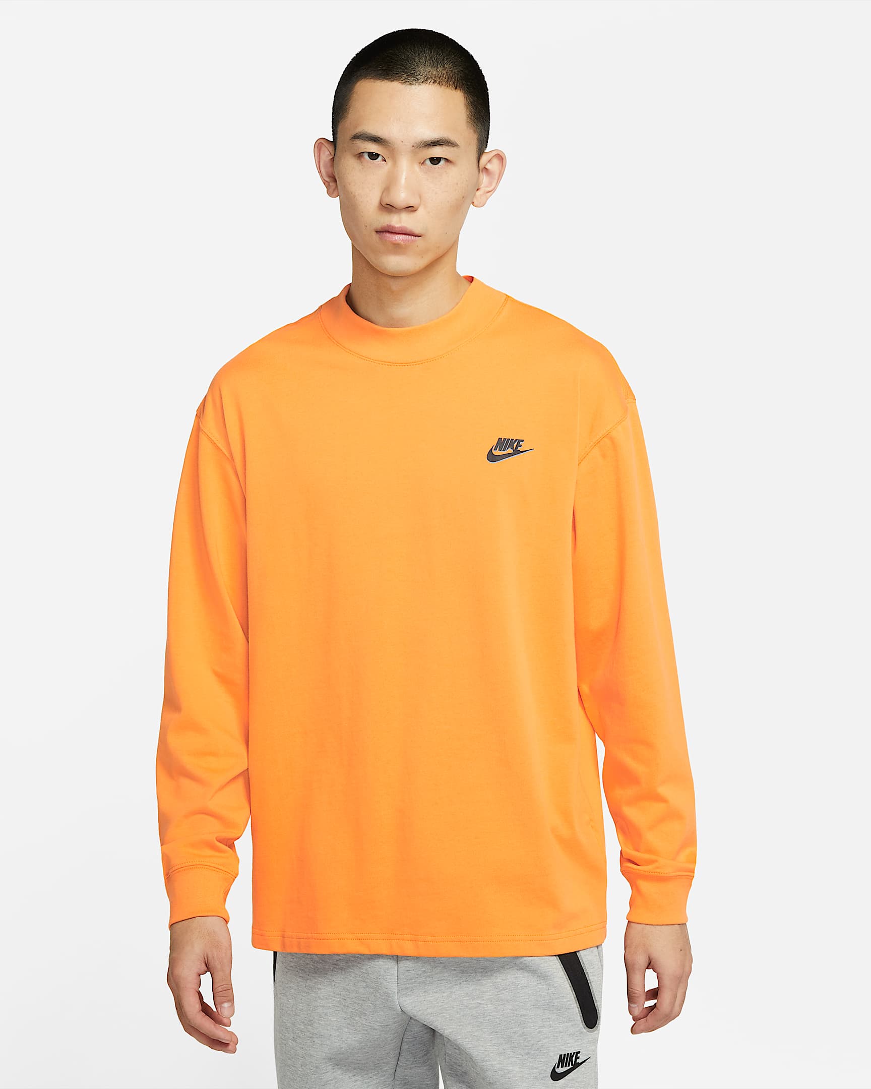 Nike Sportswear 男子长袖上衣 - 金桔黄