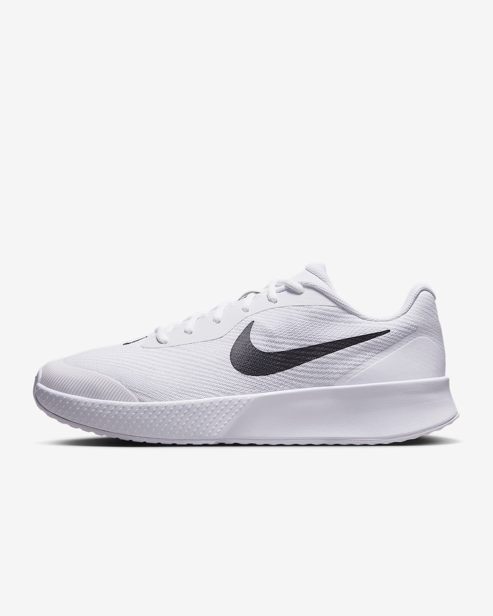 Nike Vapor Lite 3 男子硬地球场网球鞋 - 白色/黑