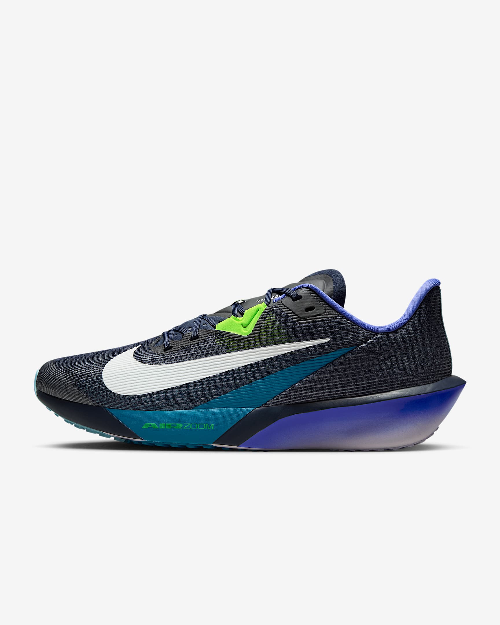 Nike Zoom Rival Fly 4 男子公路竞速跑步鞋 - 黑曜石色/波斯紫/深渊绿/白色