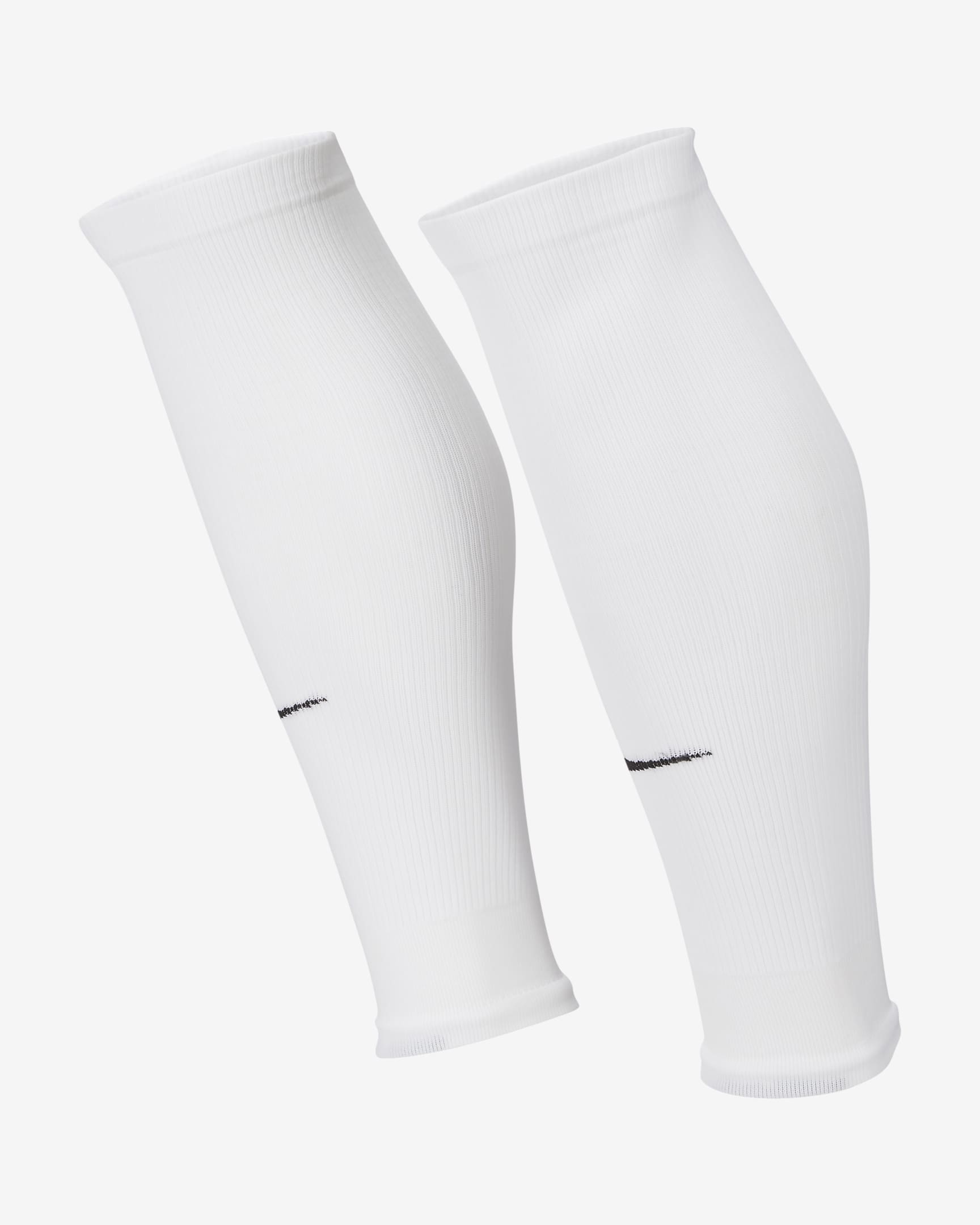 Nike Strike 速干足球小腿护套(1 对) - 白色/黑