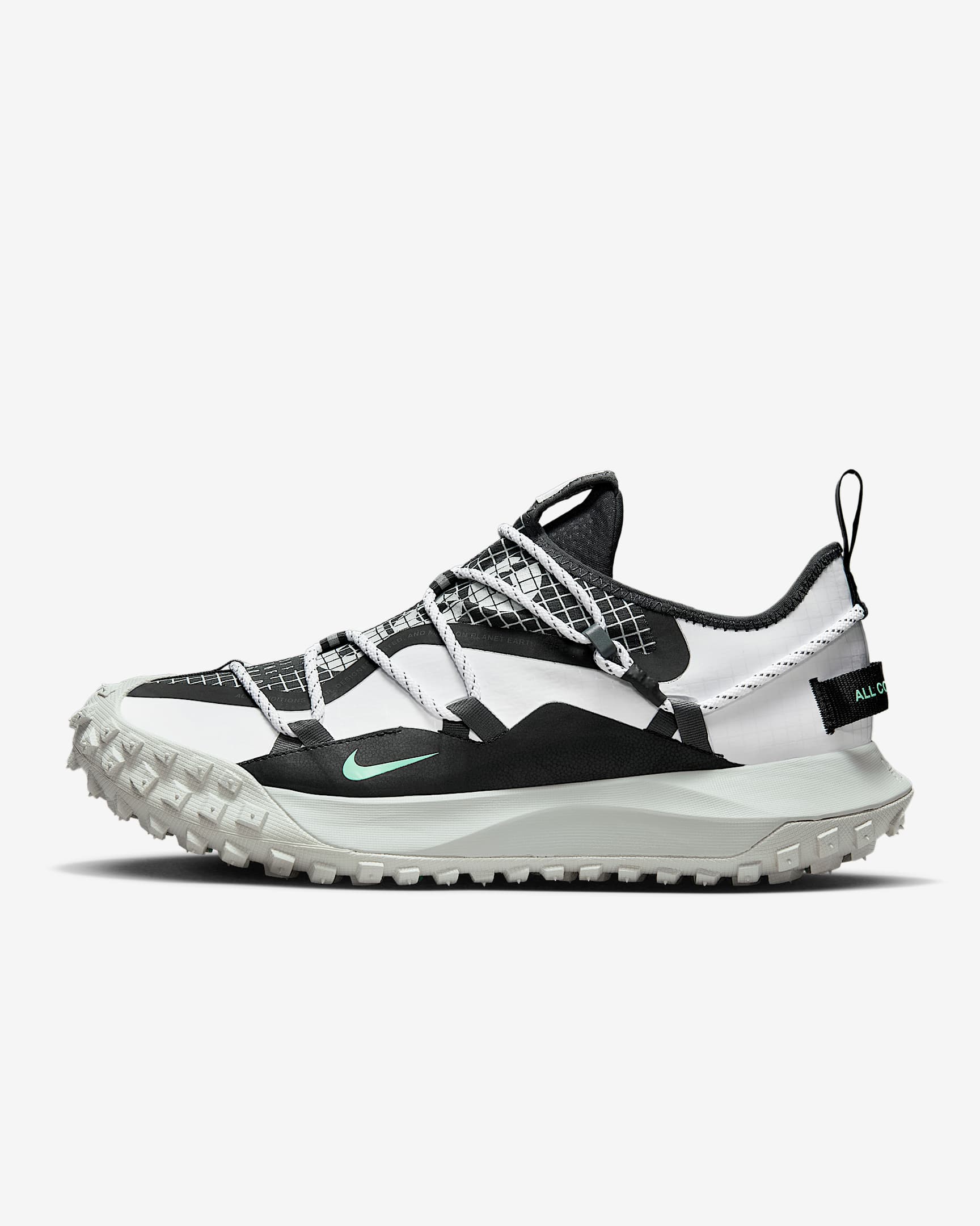 Nike ACG Mountain Fly Low SE 男/女户外抓地运动鞋情侣 - 白色/煤黑/雾灰/黑