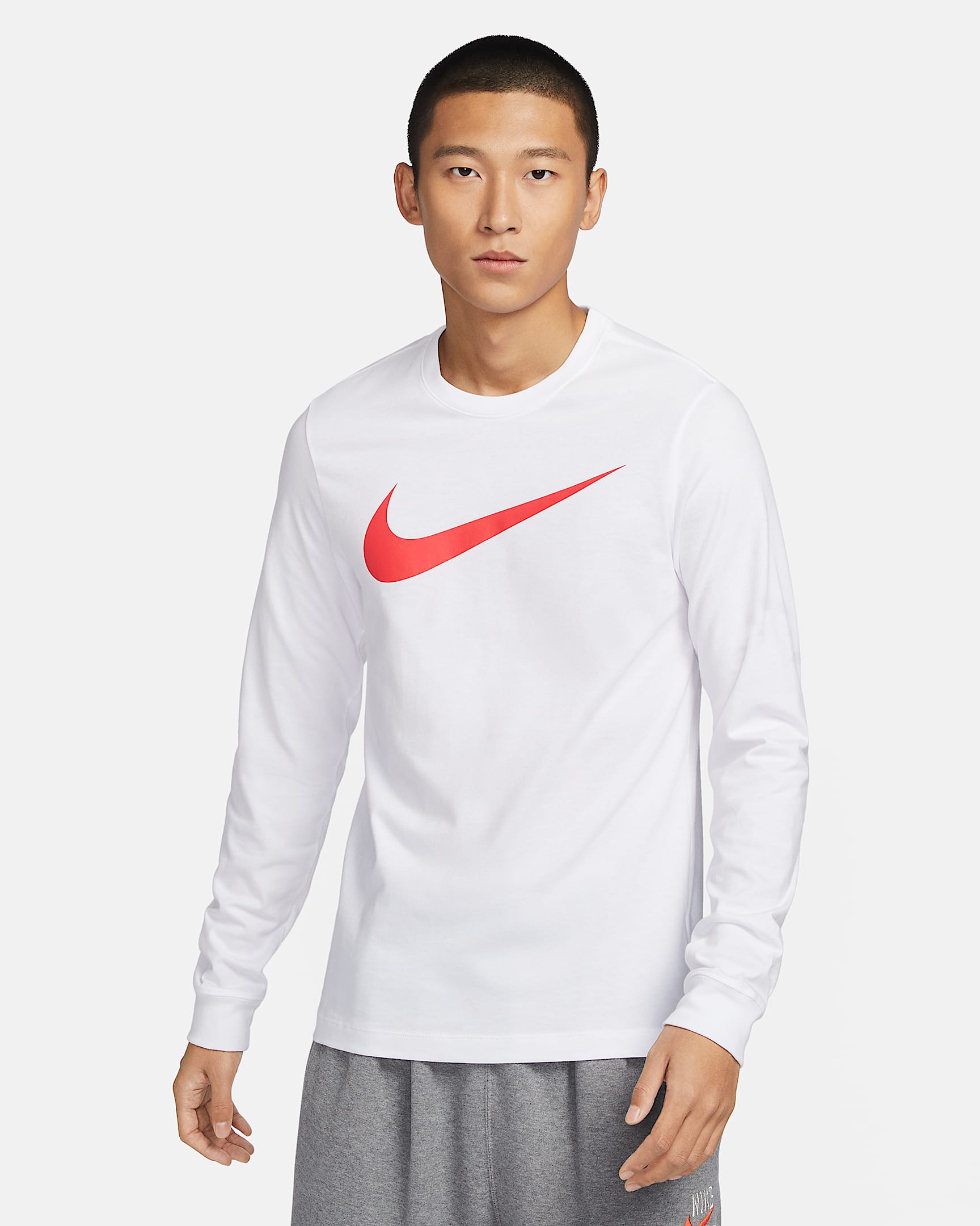 Nike Sportswear 男子长袖T恤 - 白色