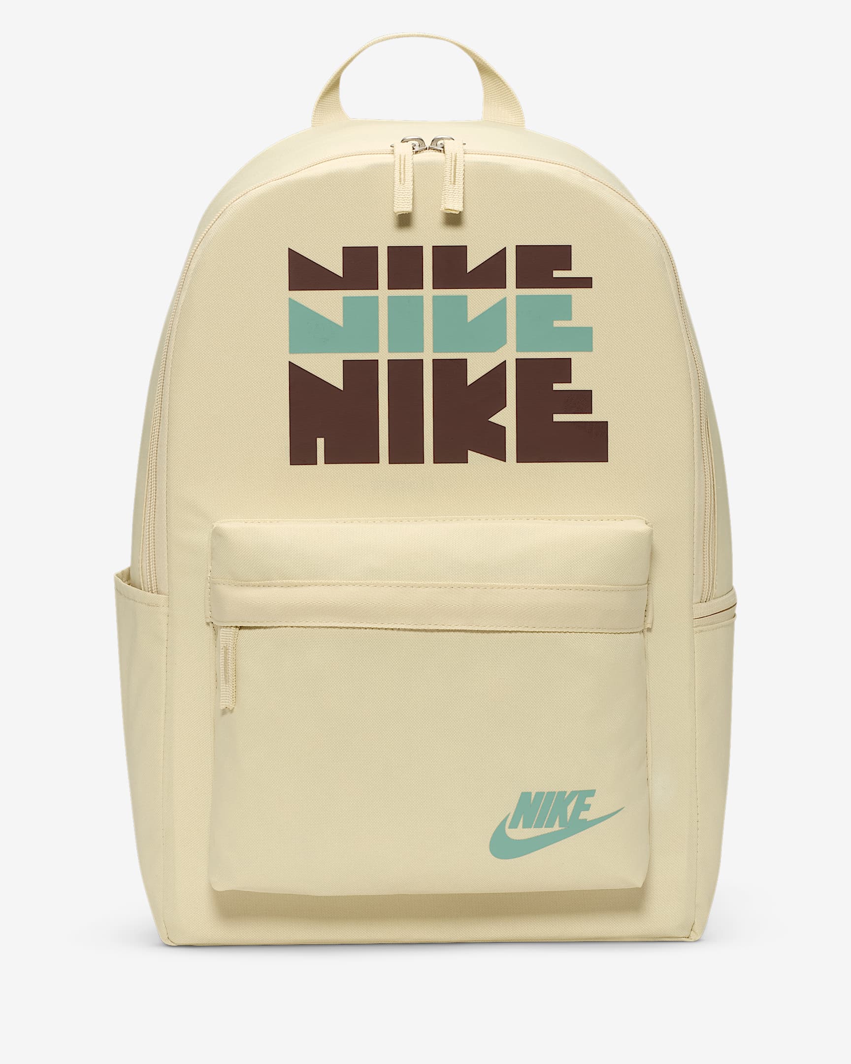 Nike Heritage 双肩包 - 浅卡其/鲜亮勃艮第酒红/大炮灰