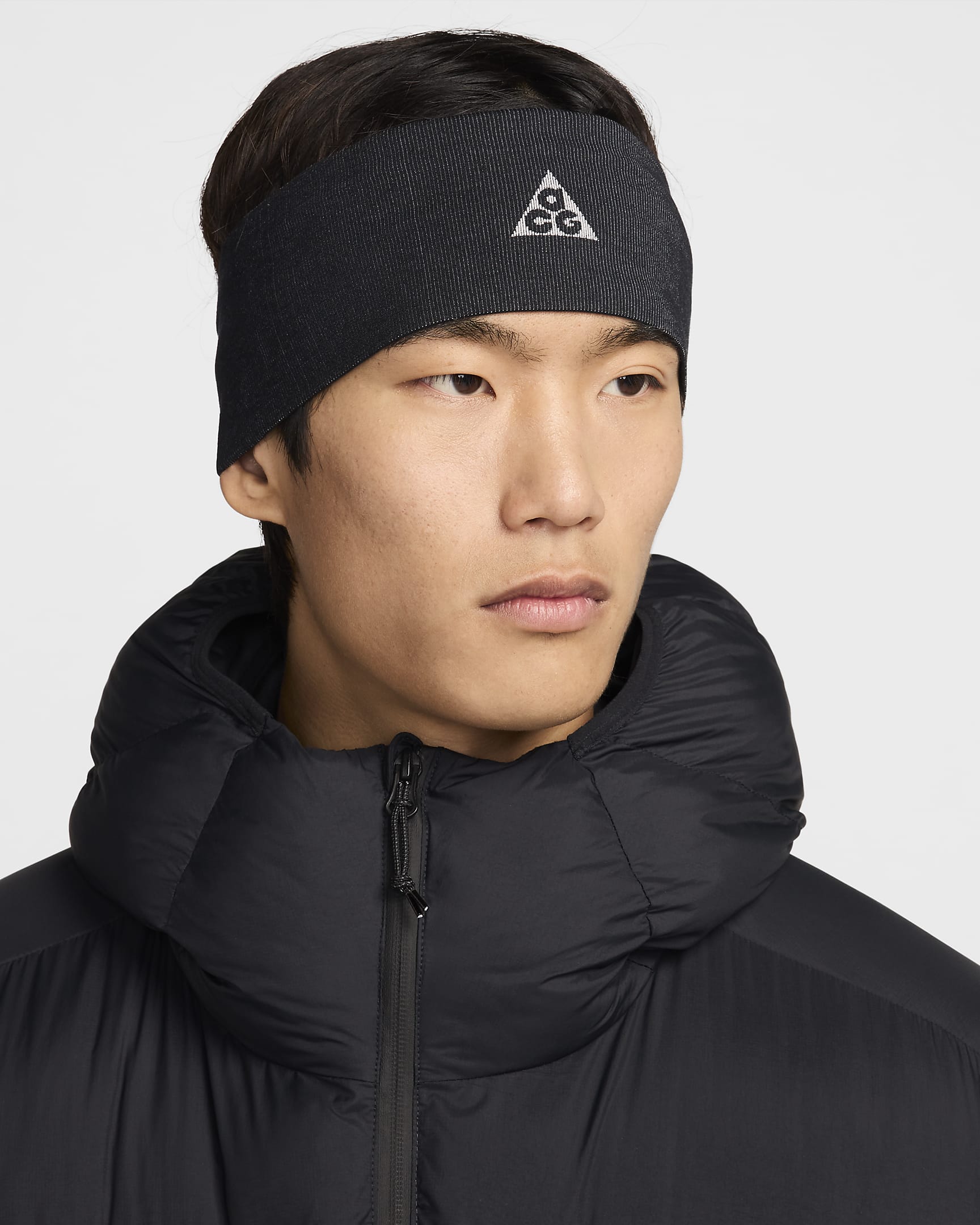 Nike ACG Dri-FIT 速干轻便型头带(1 条) - 黑/山峰白