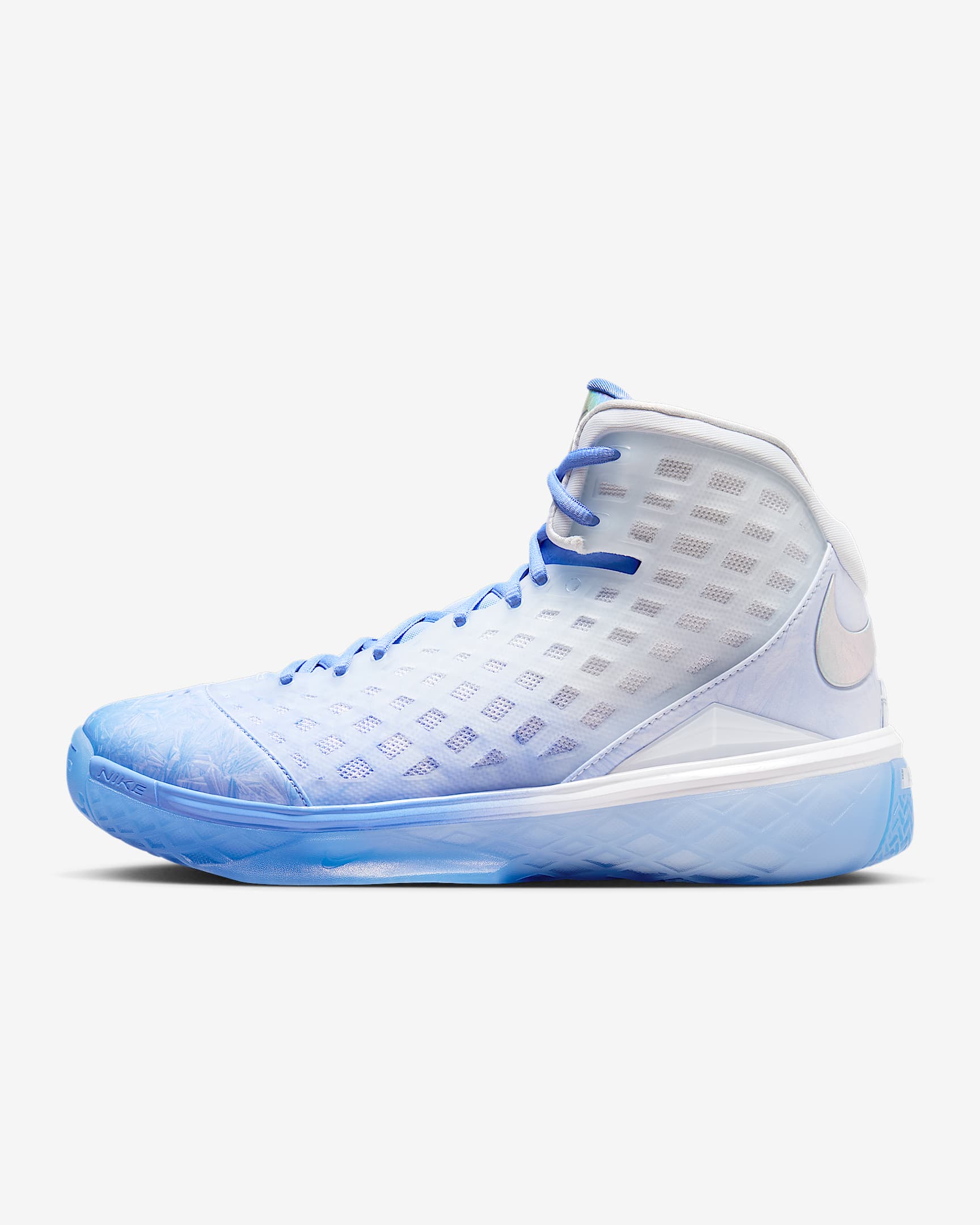 Kobe III Protro 圣诞系列科比男/女篮球鞋 - 脉冲宝石蓝/白色/金属铬色