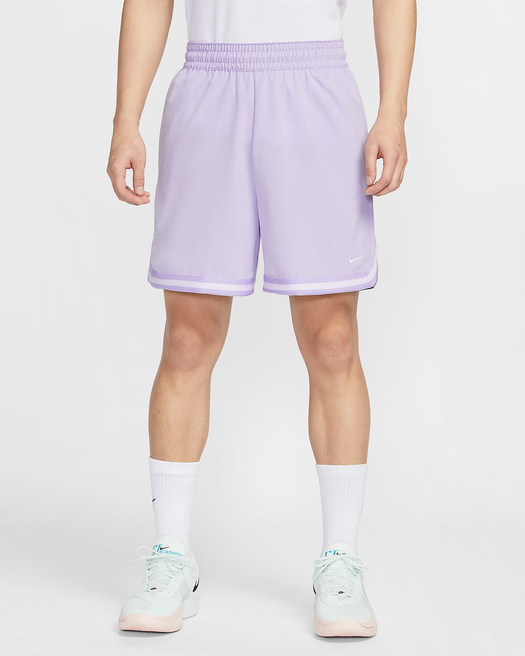 Nike DNA Dri-FIT 男子透气速干舒爽梭织篮球短裤 - 绣球花紫/绣球花紫/微葡萄紫