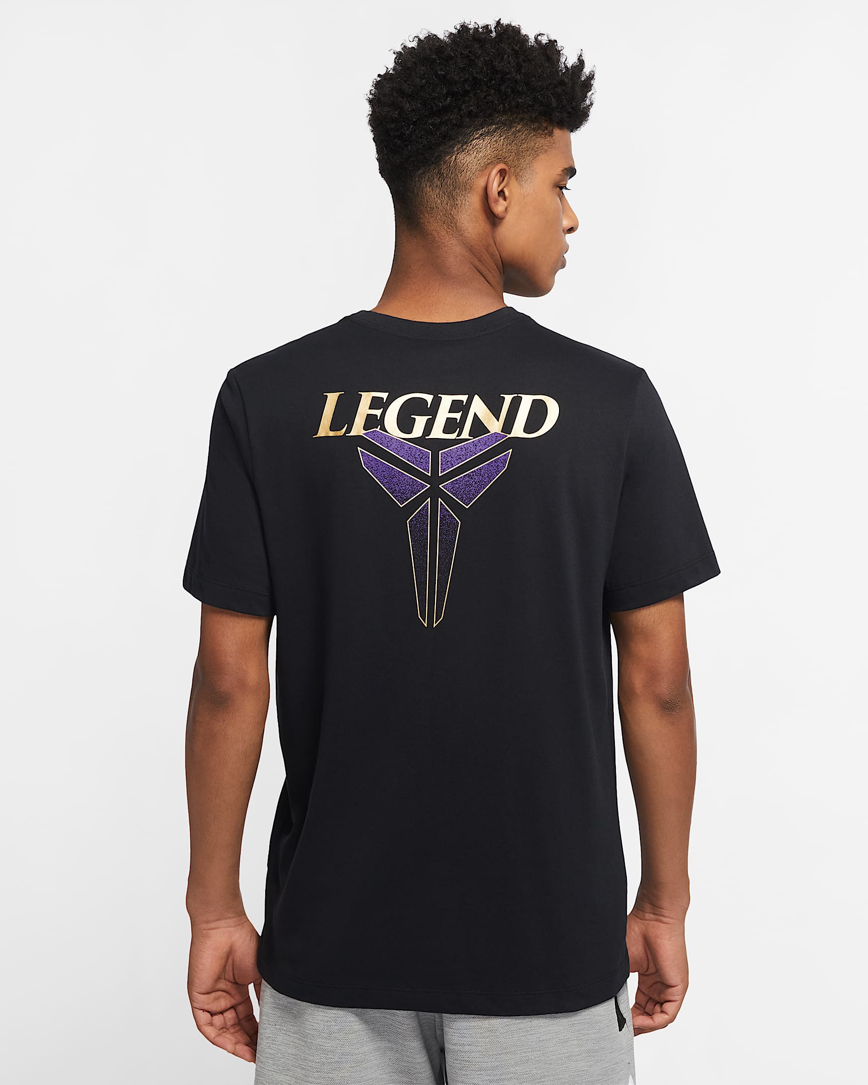 Kobe Logo Nike Dri-FIT 男子篮球T恤 - 黑
