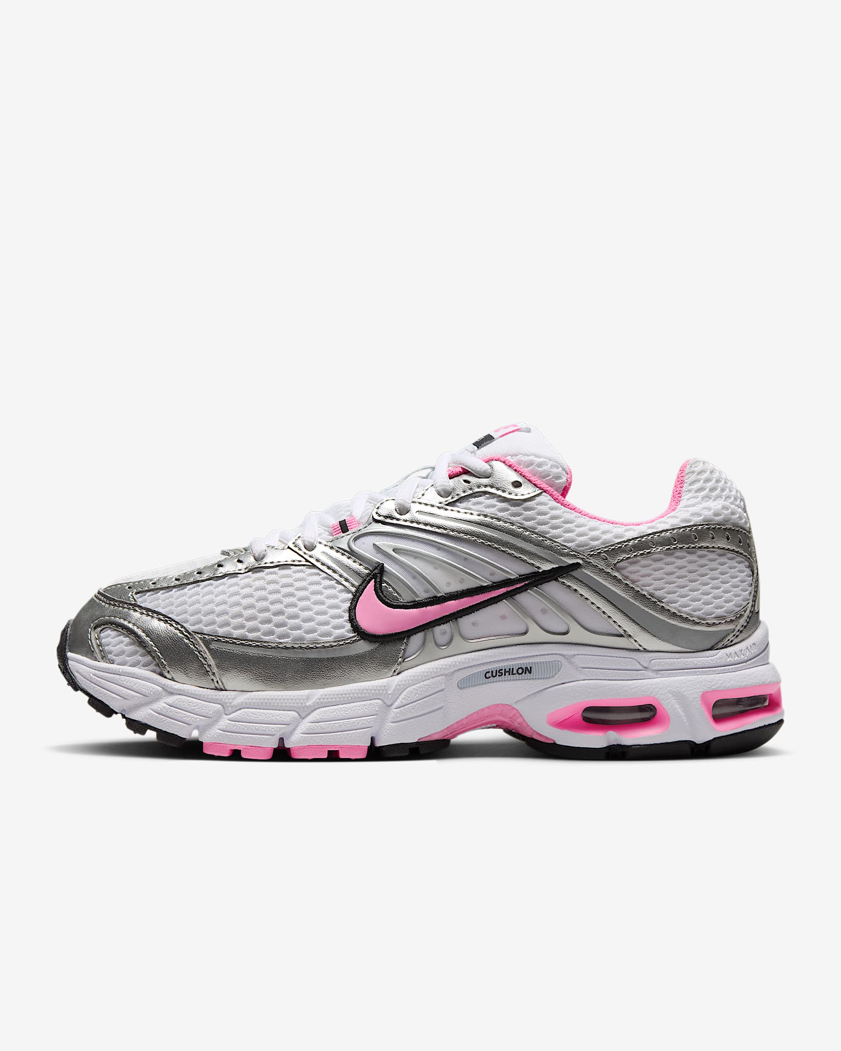 Nike Air Max Moto 2K 女子运动鞋 - 白色/金属银/黑/魅力粉