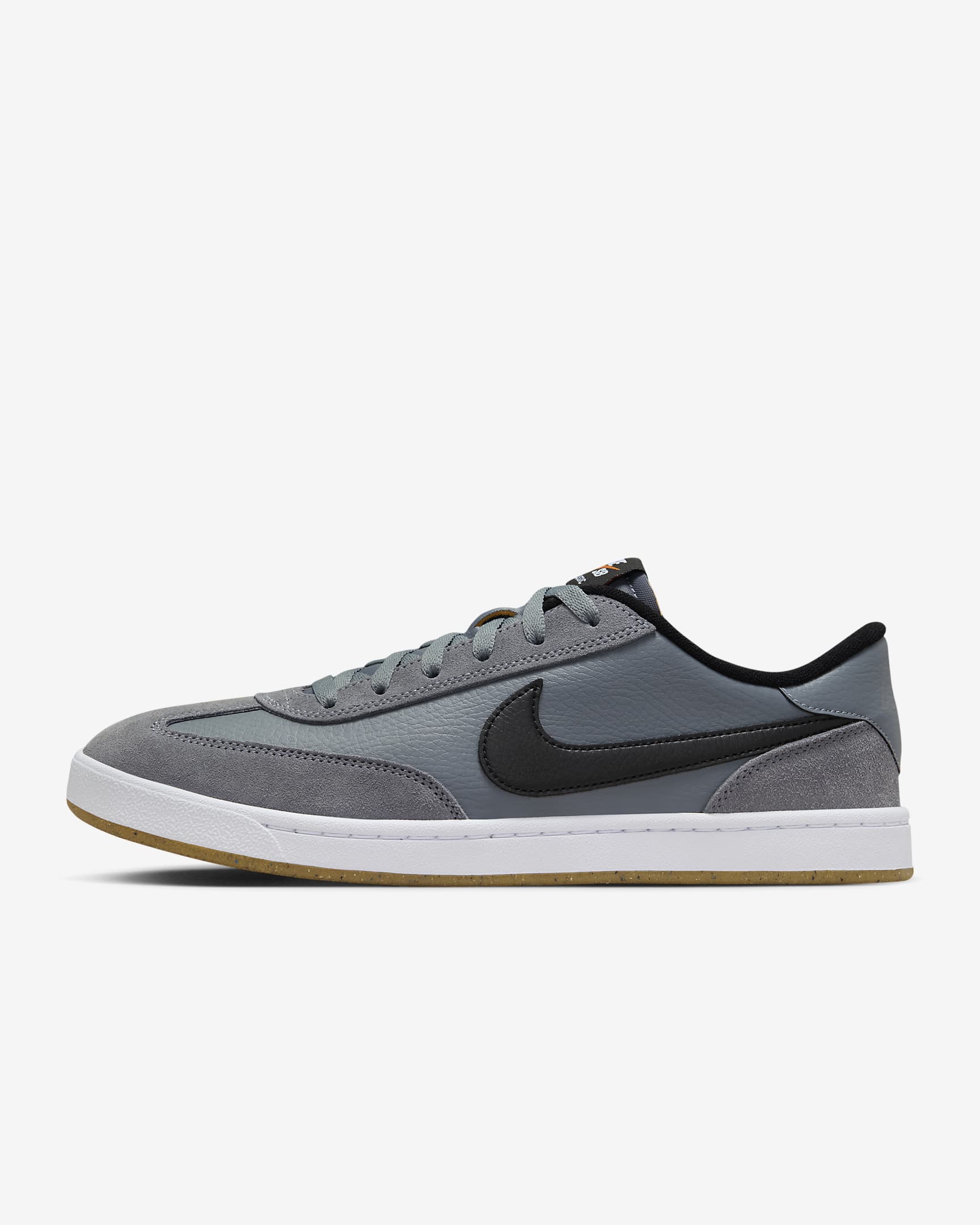 Nike SB FC Classic 男子薄底滑板鞋 - 冷灰/白色/明亮橙/黑