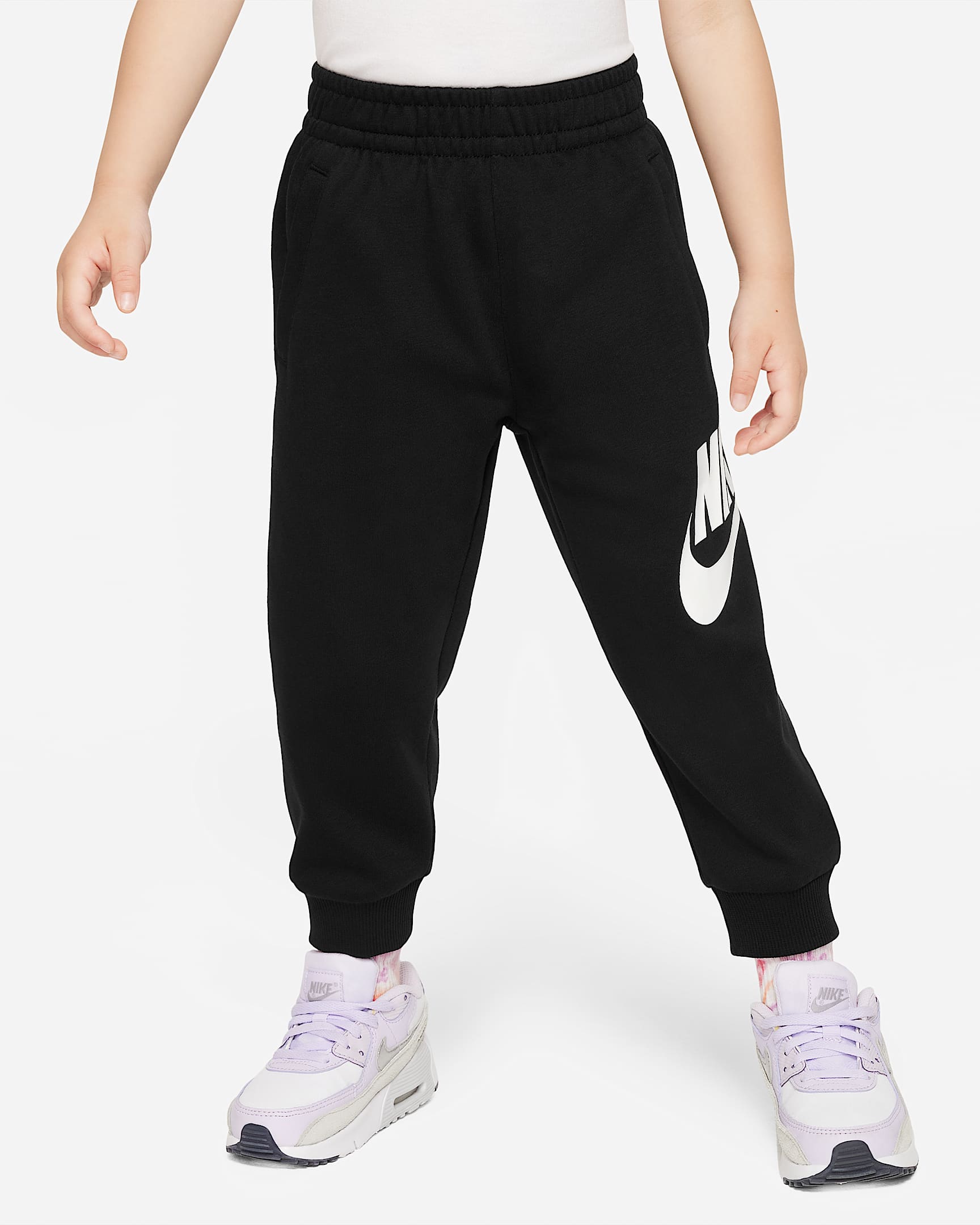 Nike Sportswear Club 婴童法式毛圈宽松长裤 - 黑