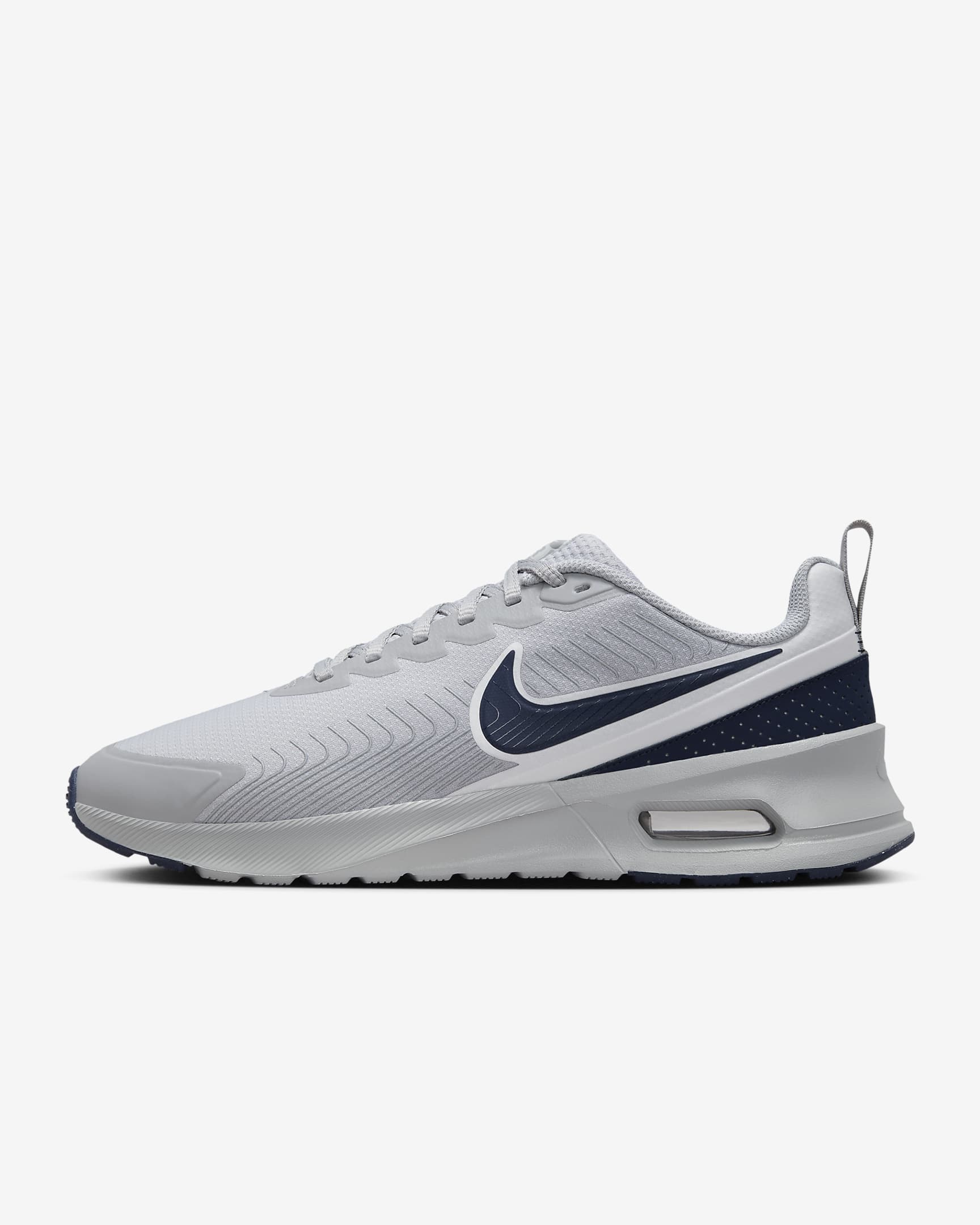 Nike Air Max Nuaxis 男子运动鞋 - 浅烟灰/明黄/白色/黑曜石色