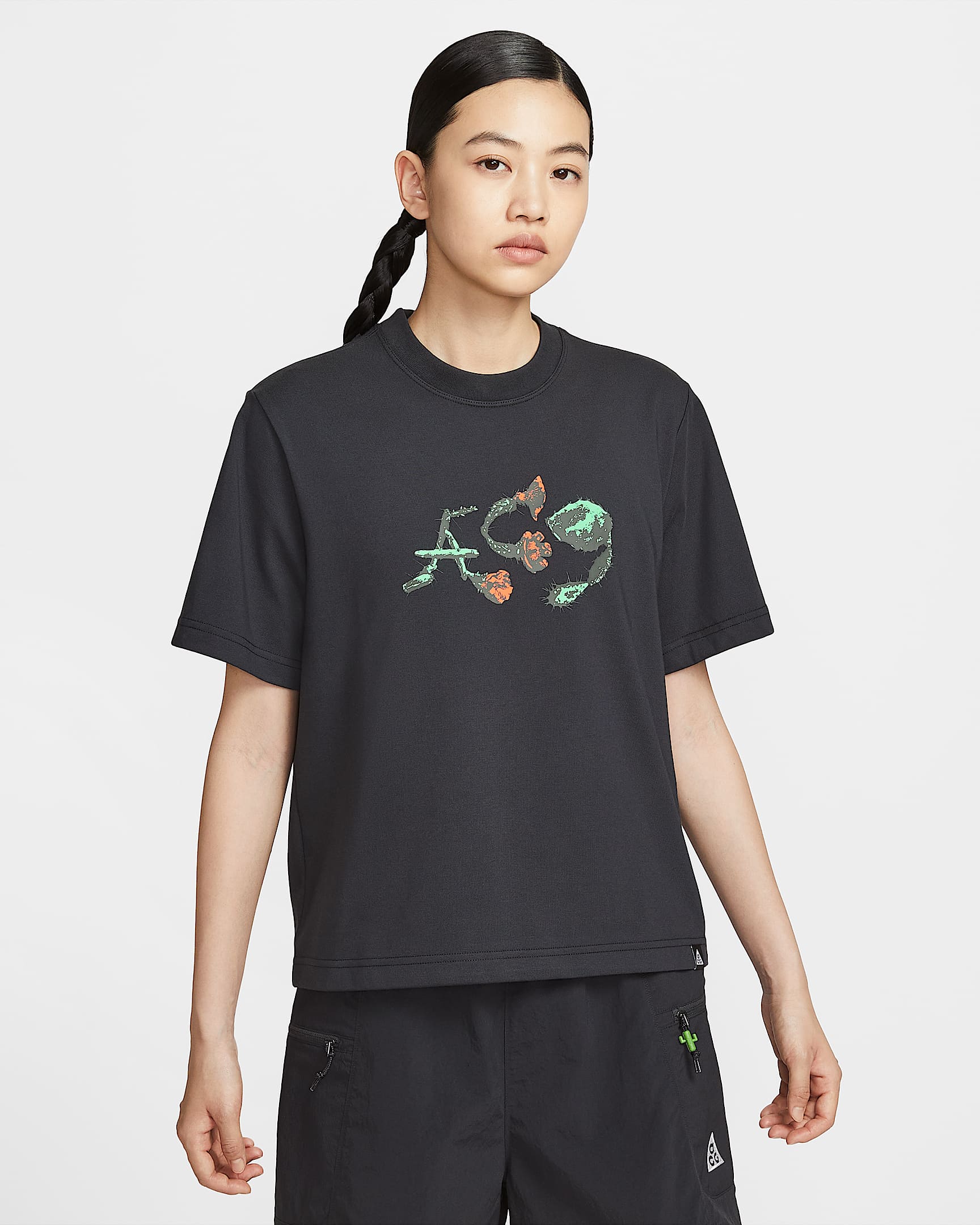Nike ACG 女子速干短袖T恤 - 黑