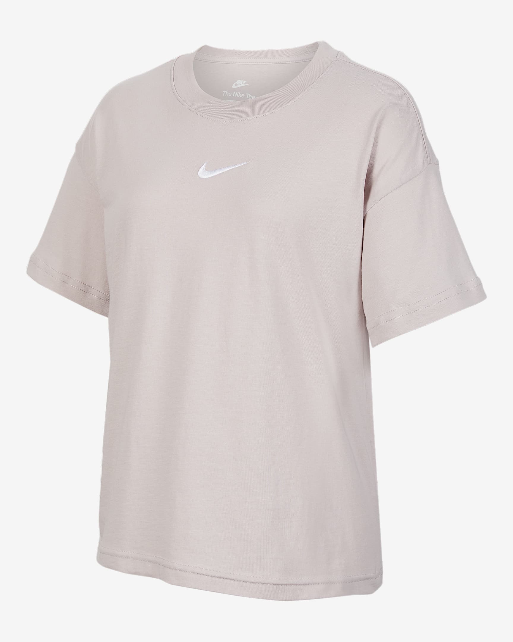 Nike Sportswear Essential 大童（女孩）T恤 - 灰紫