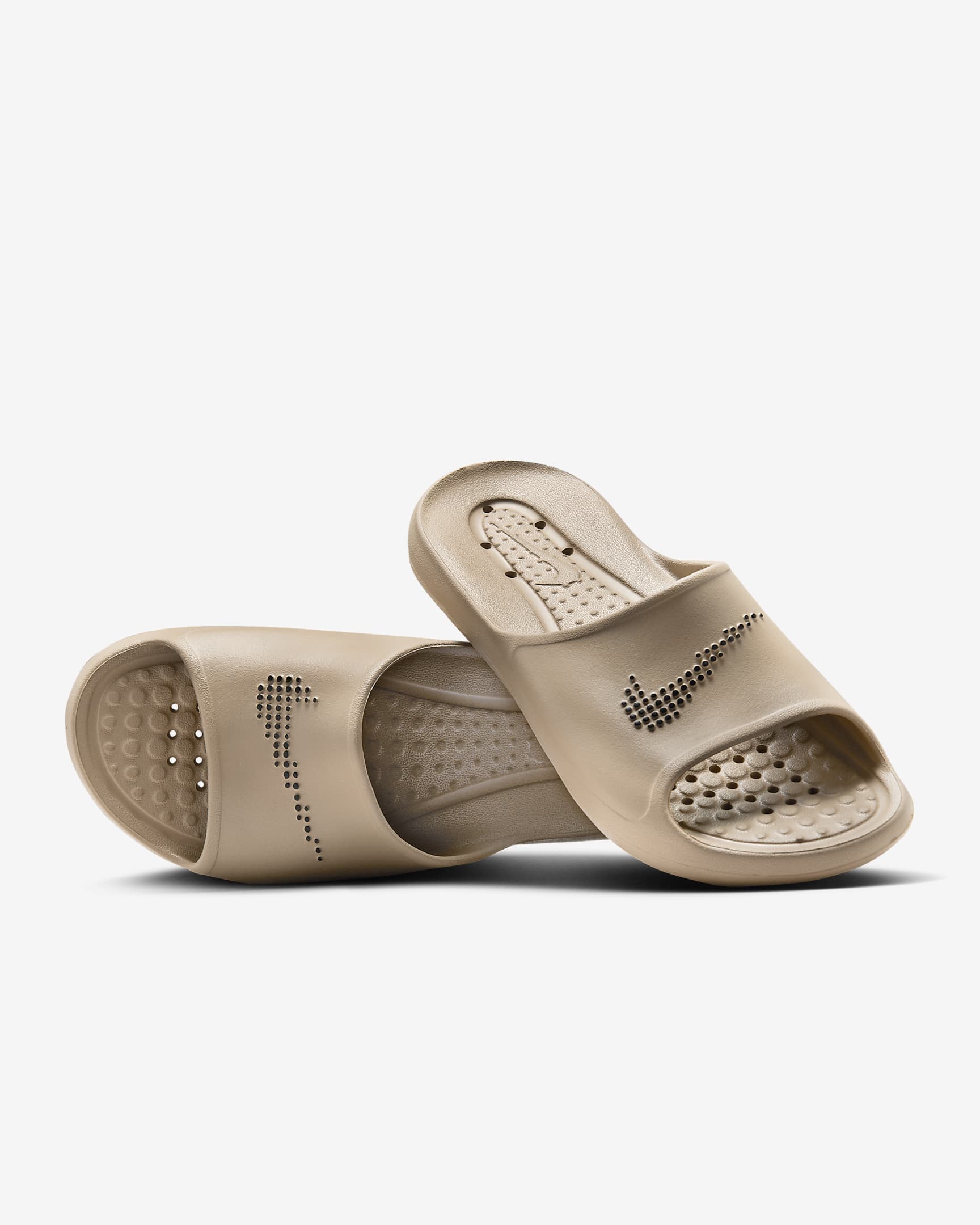Nike Victori One 男子拖鞋 - 卡其/卡其/黑
