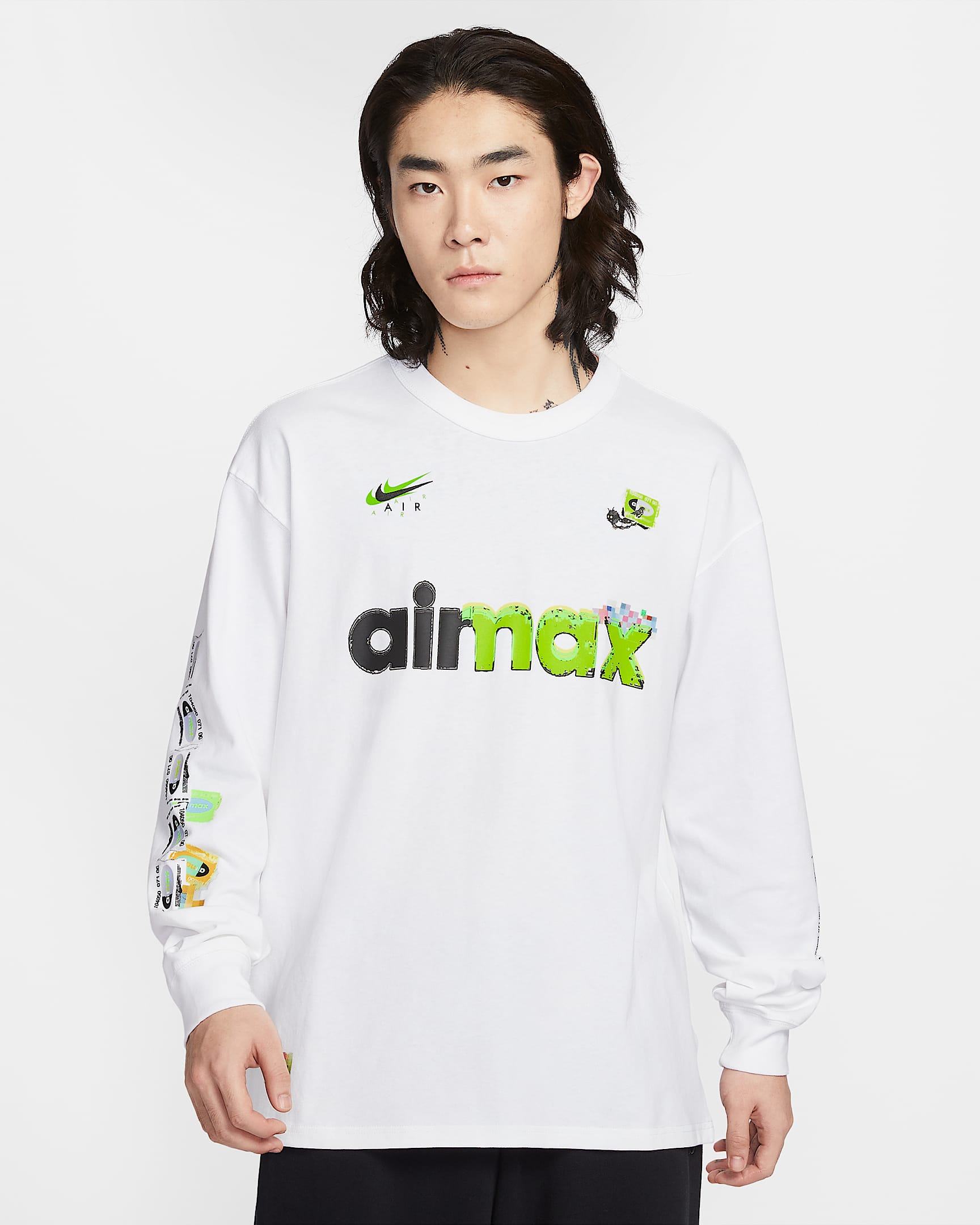 Nike Sportswear 男子长袖T恤 - 白色