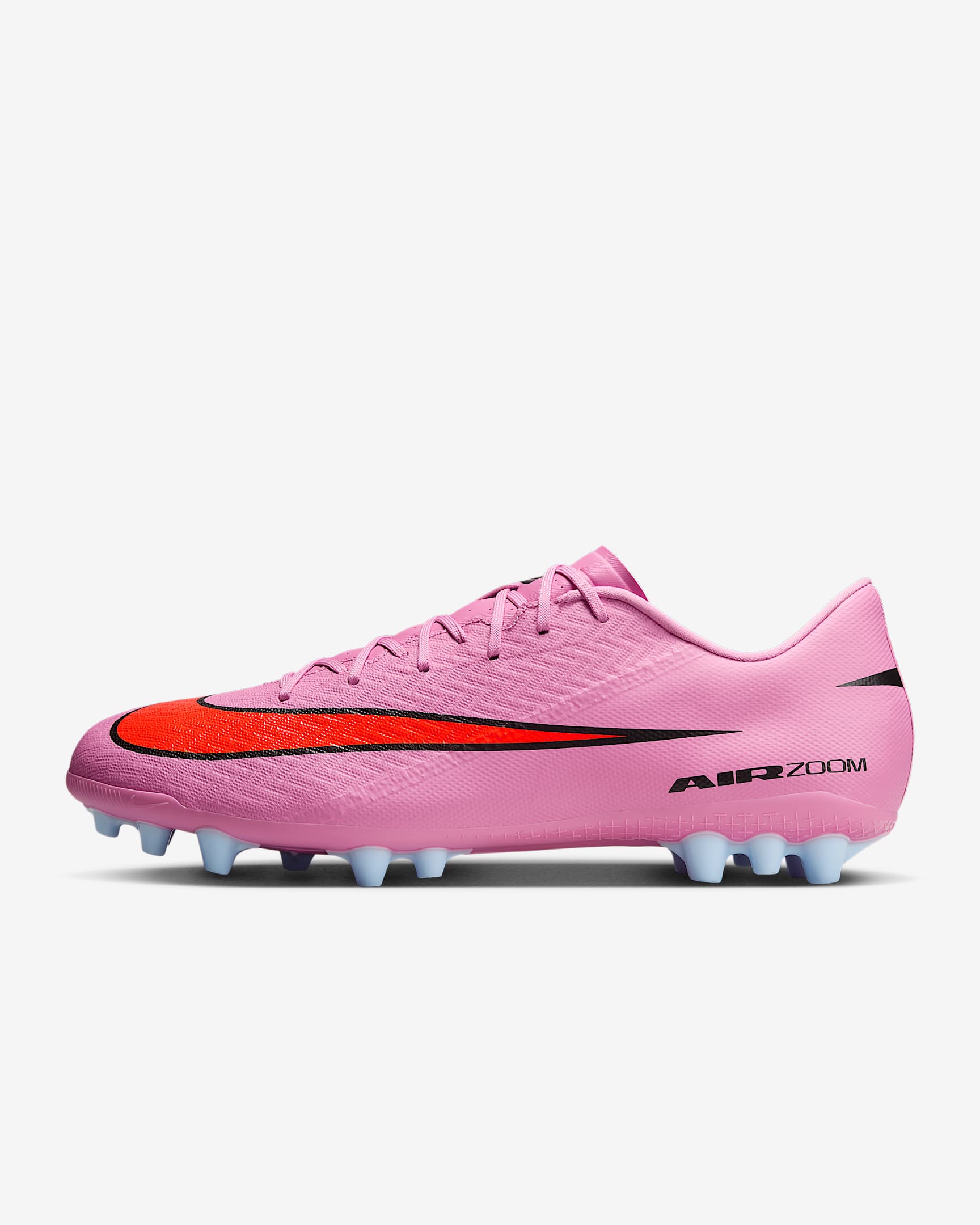 Nike Mercurial Vapor 16 Academy 耐克刺客系列人造草地低帮足球鞋 - 神秘火烈鸟红/鲜橙红/黑